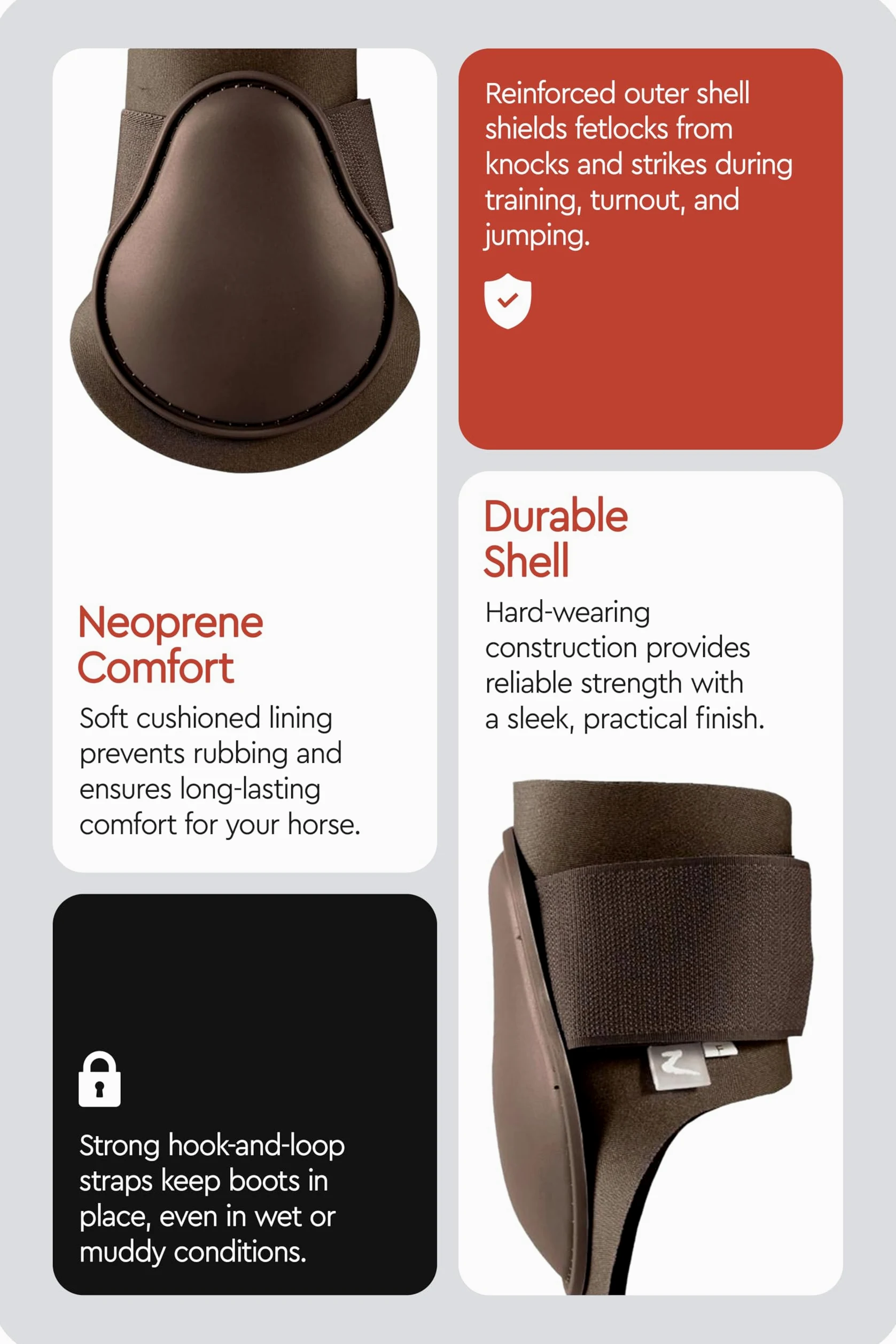 HORZE Protectores de menudillo Chicago Advanced Protection