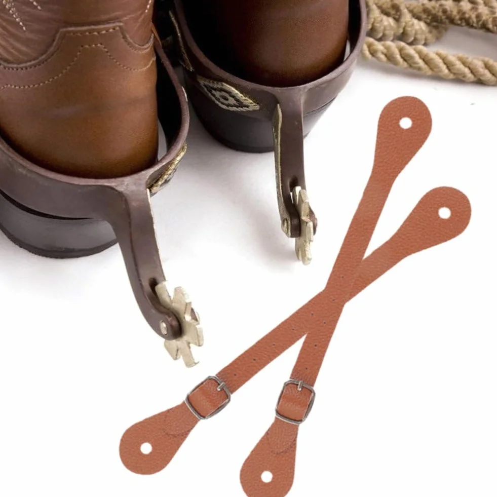 Correas para Espuelas Hrippy 1 Par Cinturón con Hebilla Ajustables para Botas Ecuestres
