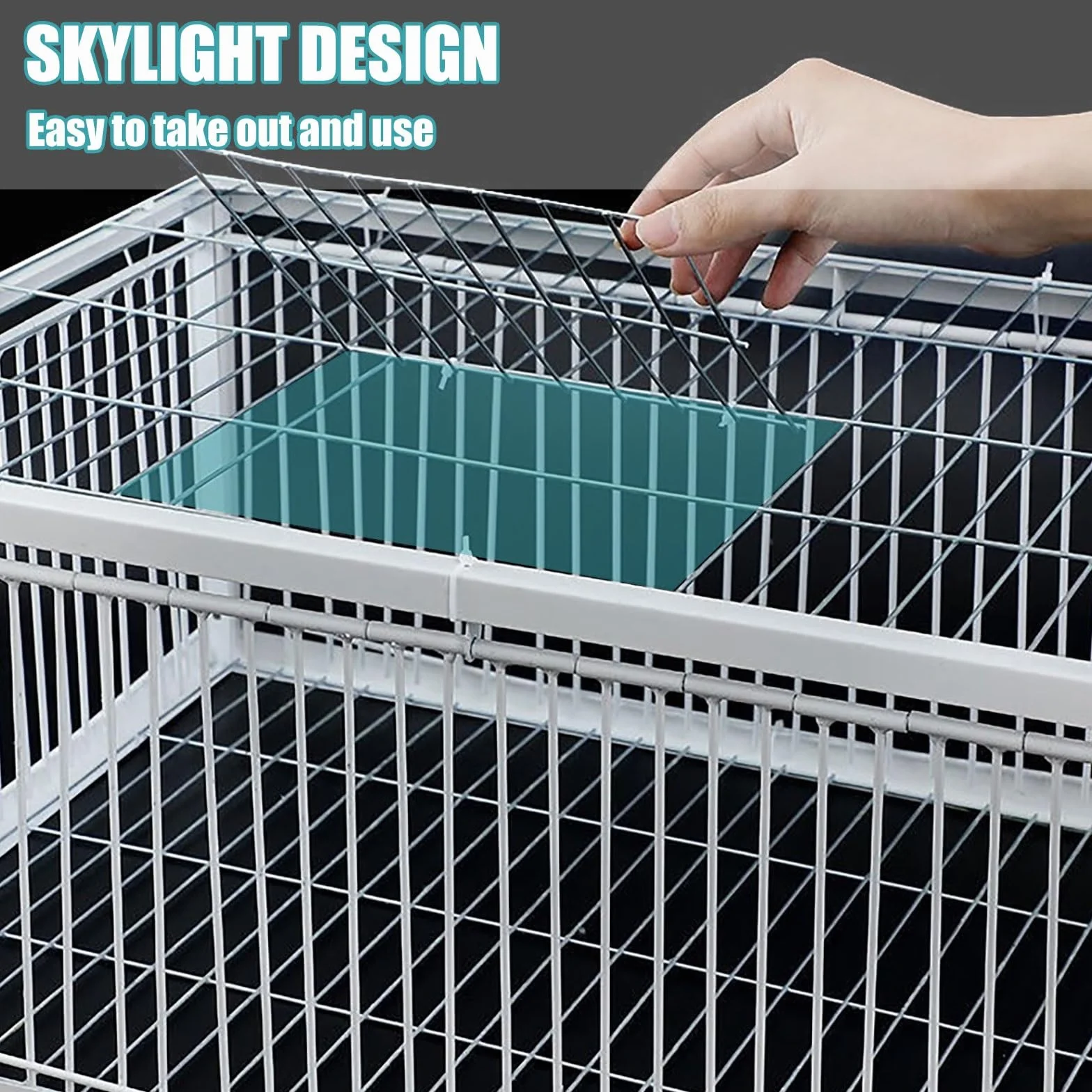 Jaula Palomas Trampa con Diseño a Prueba de Escape, Trampa Automática para Pájaros con Entrada Unidireccional, Jaula para Atrapar Pájaros Portátil y de Fácil Montaje para Granjas, Bosques(Blanc