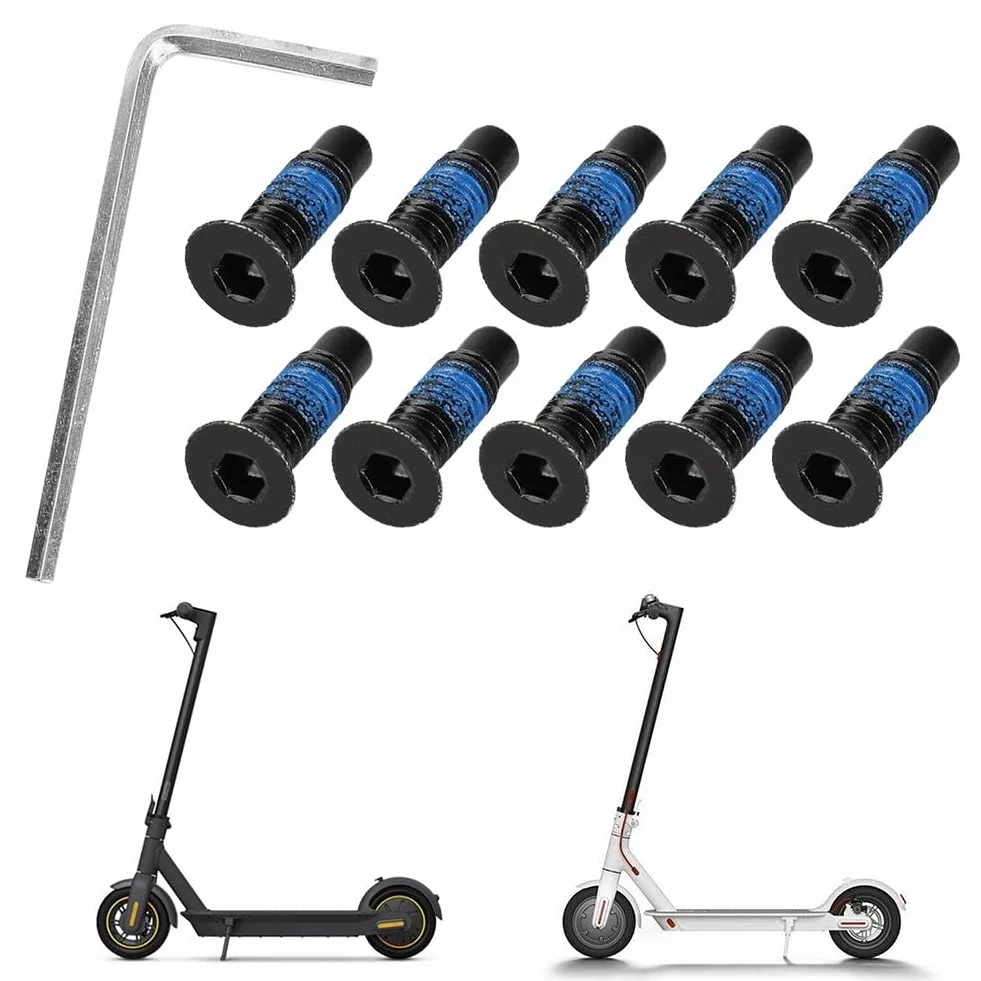 Kit de tornillos de montaje para scooter eléctrico Ninebot Max G30 ES1 ES2 ES4 F, pernos de acero inoxidable, 10 piezas