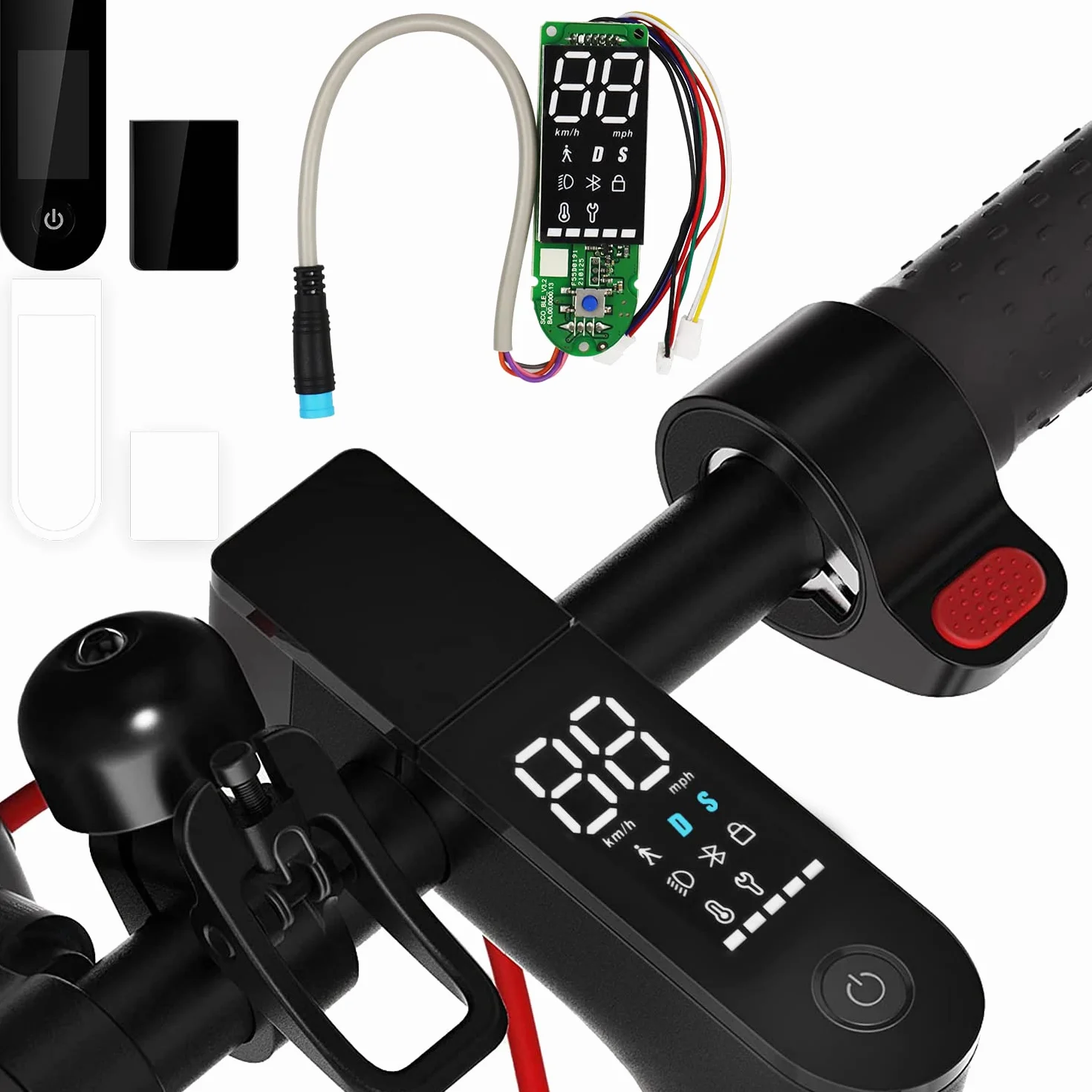 Compatible con Xiaomi M365Pro Pro2 Salpicadero Scooter con Bluetooth V2.0 Universal