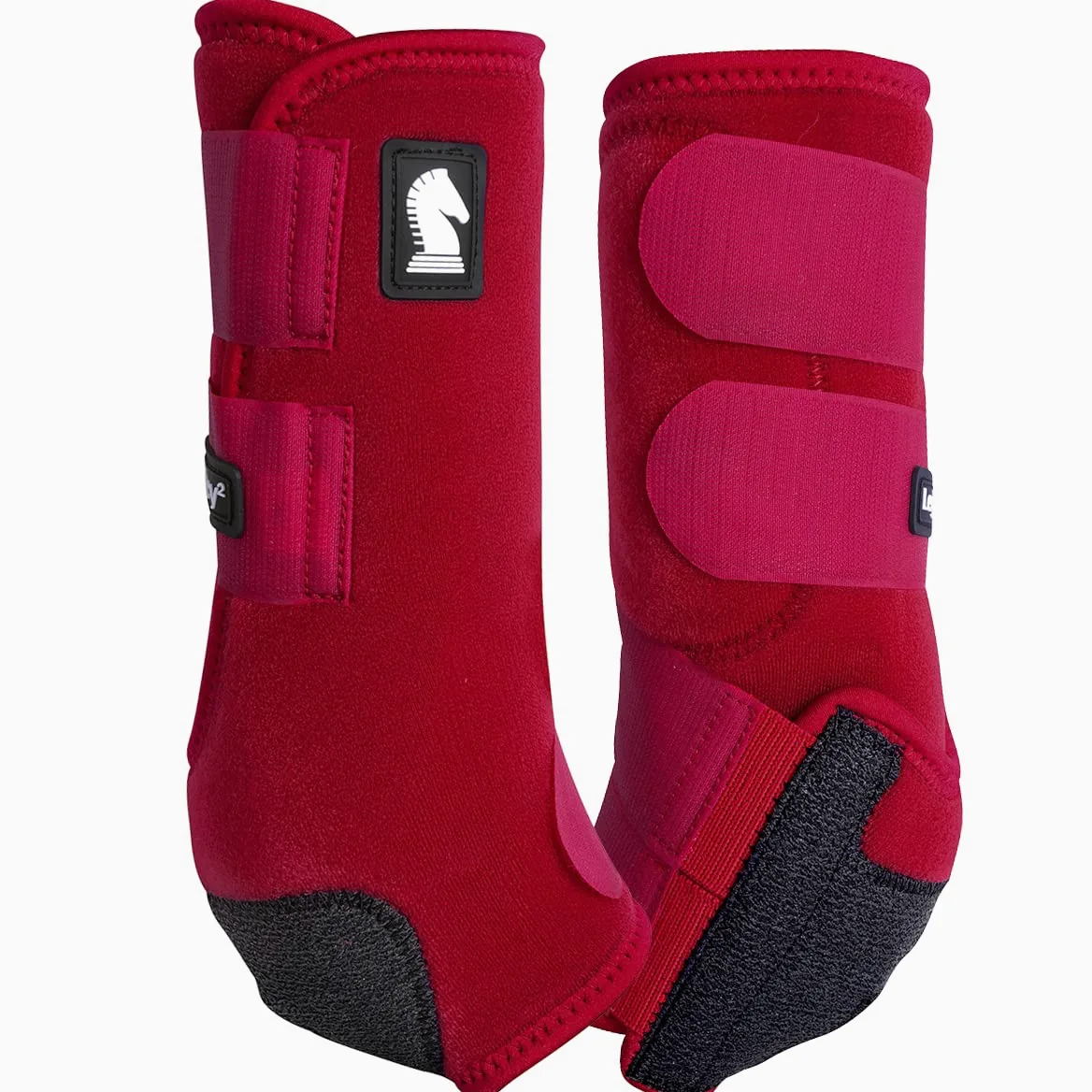 Classic Equine Legacy2 Hind Botas protectoras 2 Pack Carmesí M