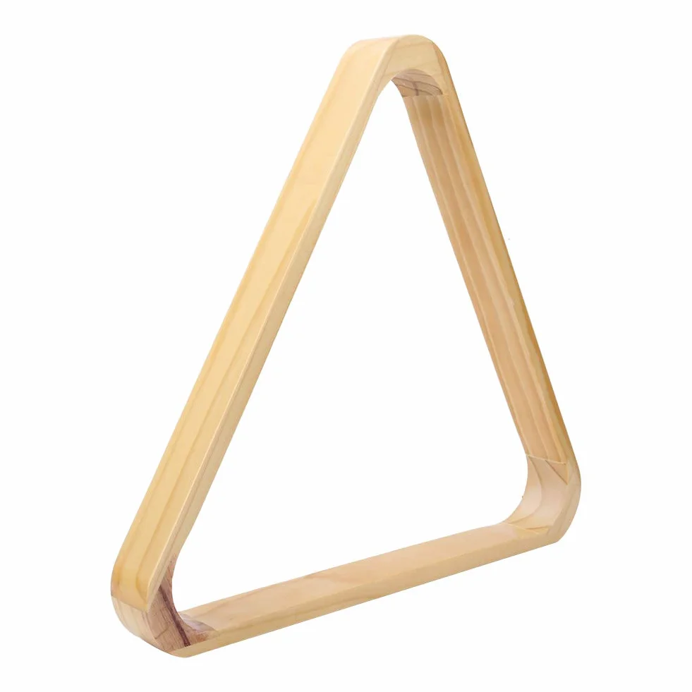 Estante de Bolas de Billar Triangular de Madera PerGar