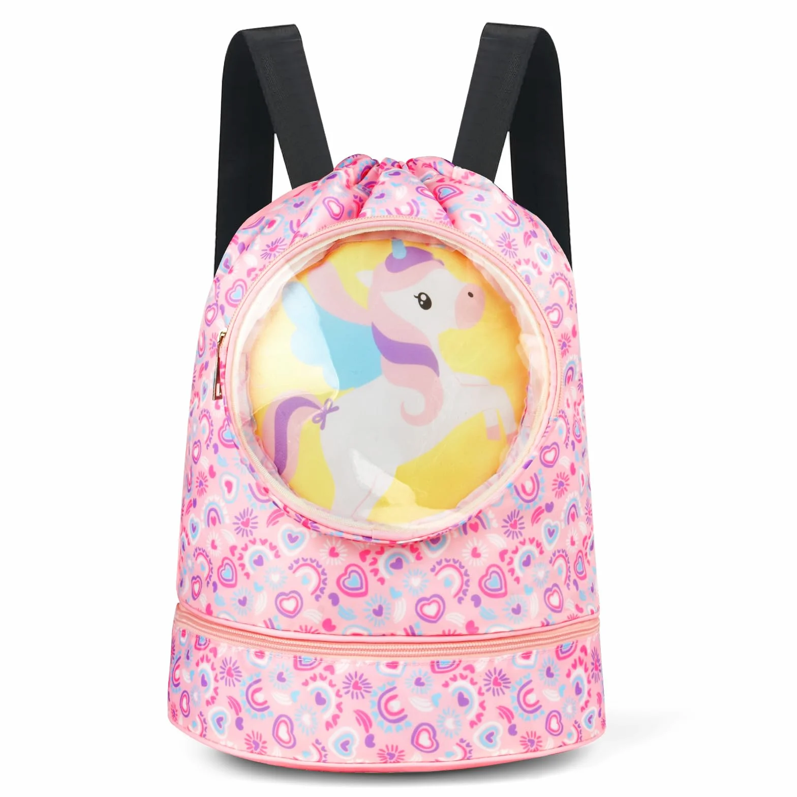 Bolsa de Natación Niño con Separación Seco-Húmedo, Compartimento para Zapatos