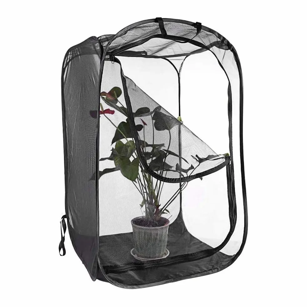 Hábitat para Insectos - Jaula de Malla para Insecto Palo, Oruga y Otros - Kit de Casa Red Terrario con Flujo de Aire