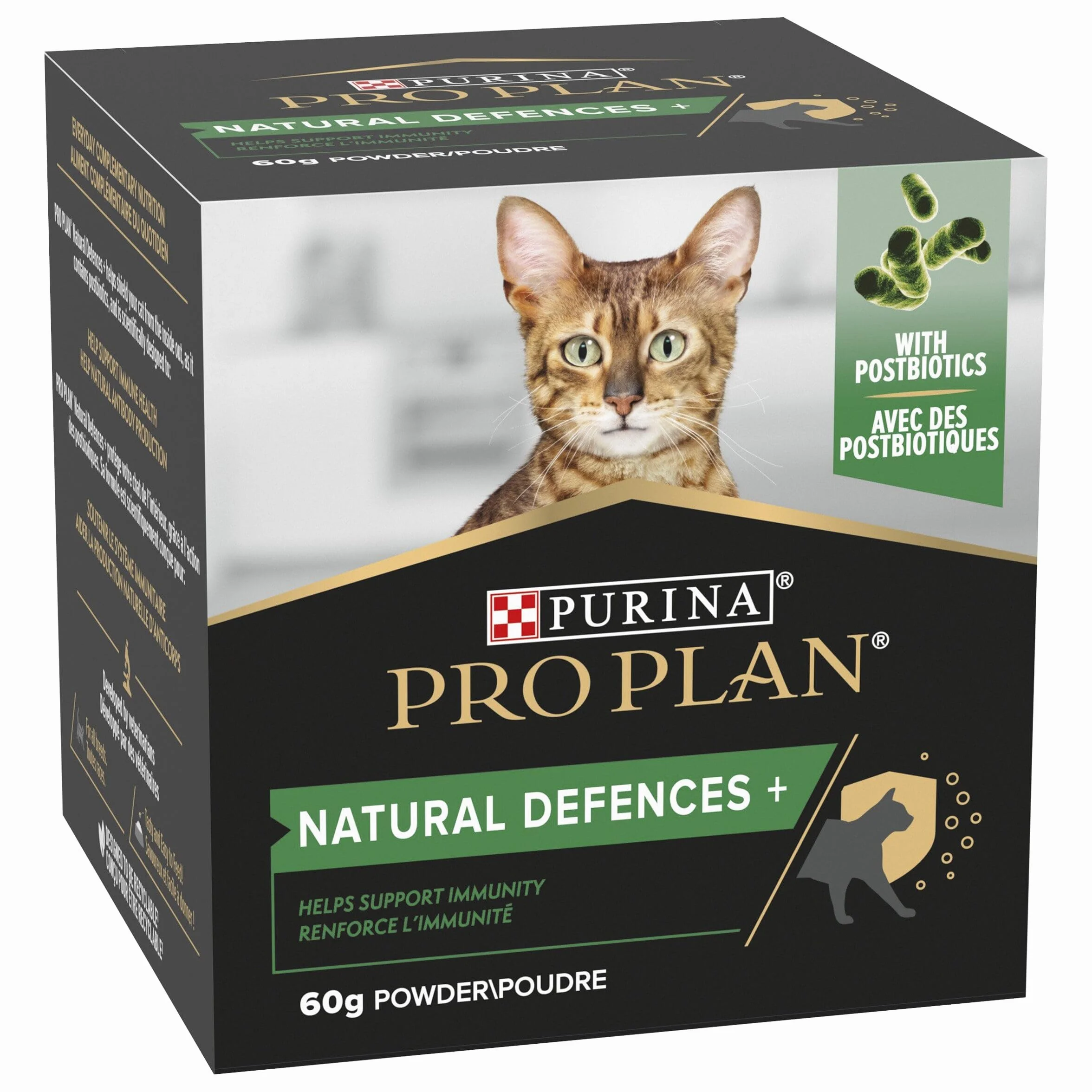 Purina Pro Plan Suplemento Gato Anticuerpos, sistema inmunológico, salud, probiótico, Defensas naturales 60g