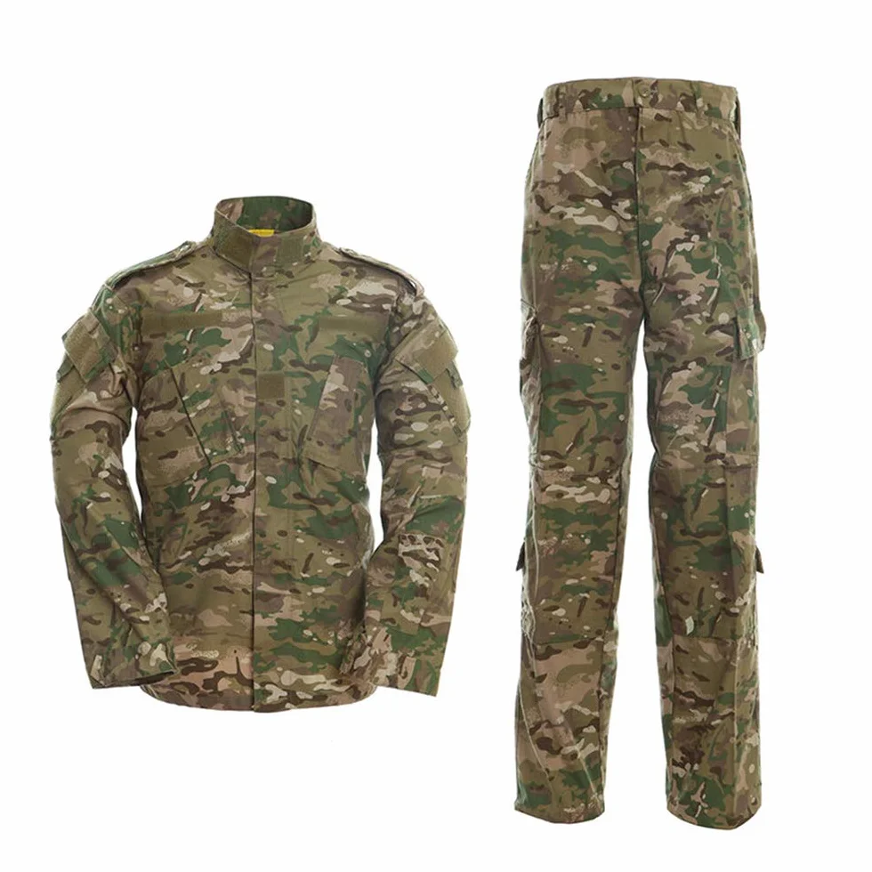 YUSHOW Militar Traje Hombre Airsoft Chaleco Manga Larga Pantalones Uniforme Caza Paintball BDU