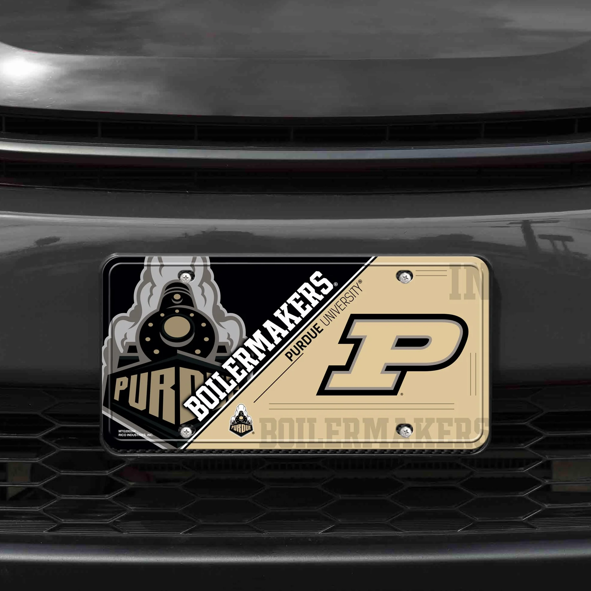 Rico Industries NCAA Purdue Boilermakers Metal License Plate Tag 6 x 11.5 Inches