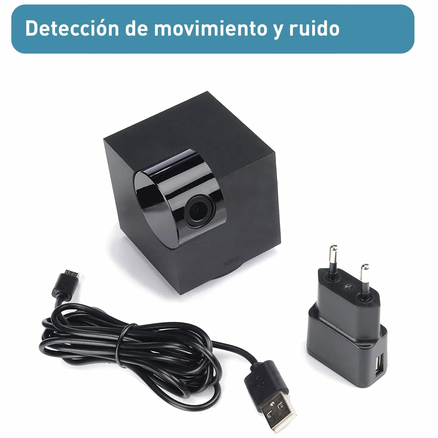 PetTec® CAM 360° Cámara para Mascotas con App [SIN SUSCRIPCIÓN] - Cámara para Perros y Gatos en Casa con Detección de Movimiento y Visión Nocturna - Vista Completa HD 360° Panorámica e Inclinable