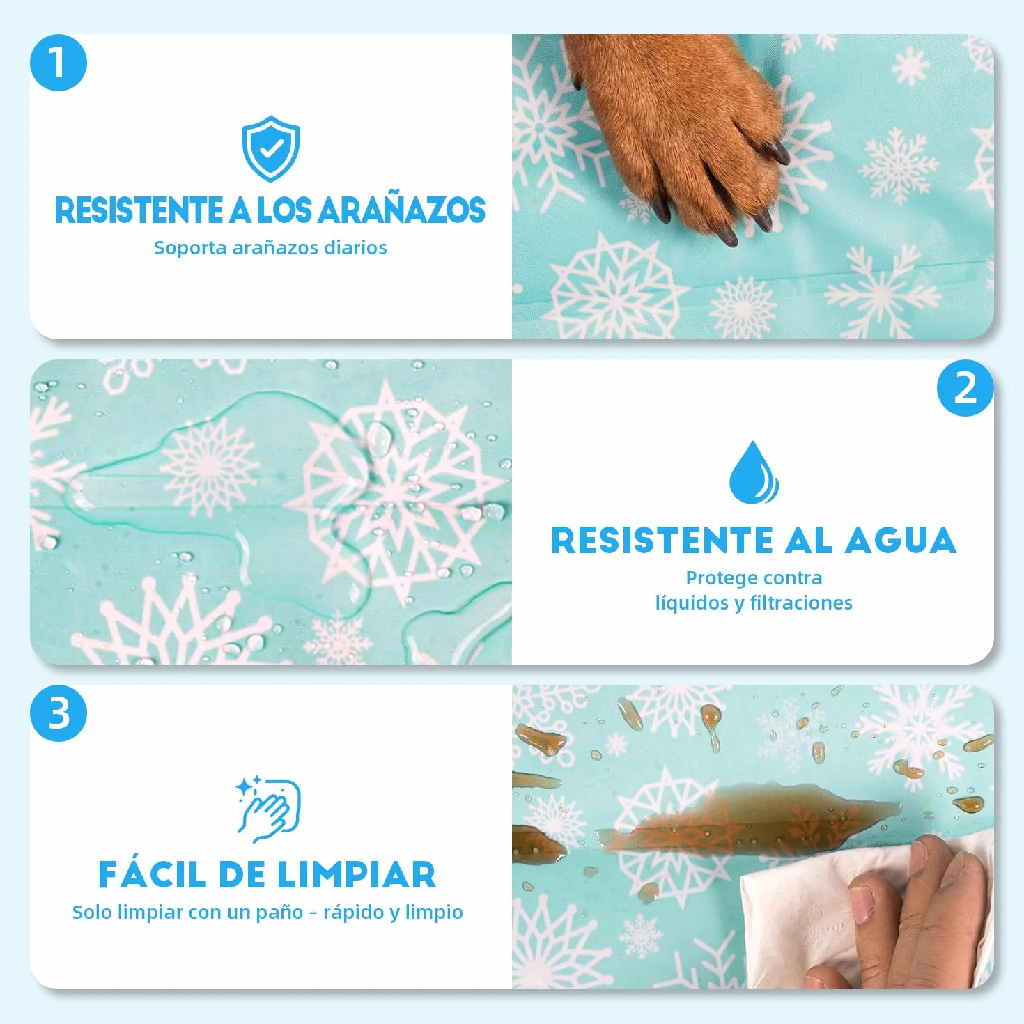 Pawtasy Alfombrilla Refrescante para Perros y Gatos Manta refrescante Perro Cama refrigerante Alfombra colchoneta Fria de Verano Fresca para Mascotas pequeños S 56 x 66 cm