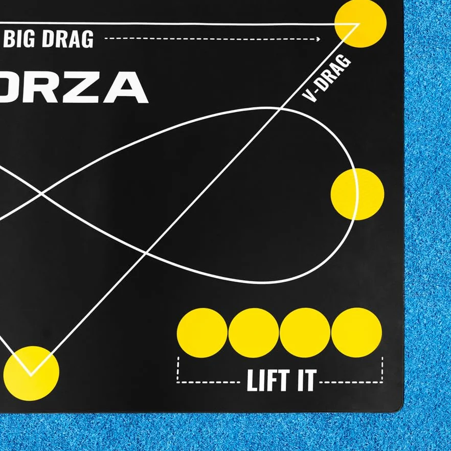 FORZA Alfombrilla de control individual de hockey 150 × 90 cm PVC antideslizante entrenamiento