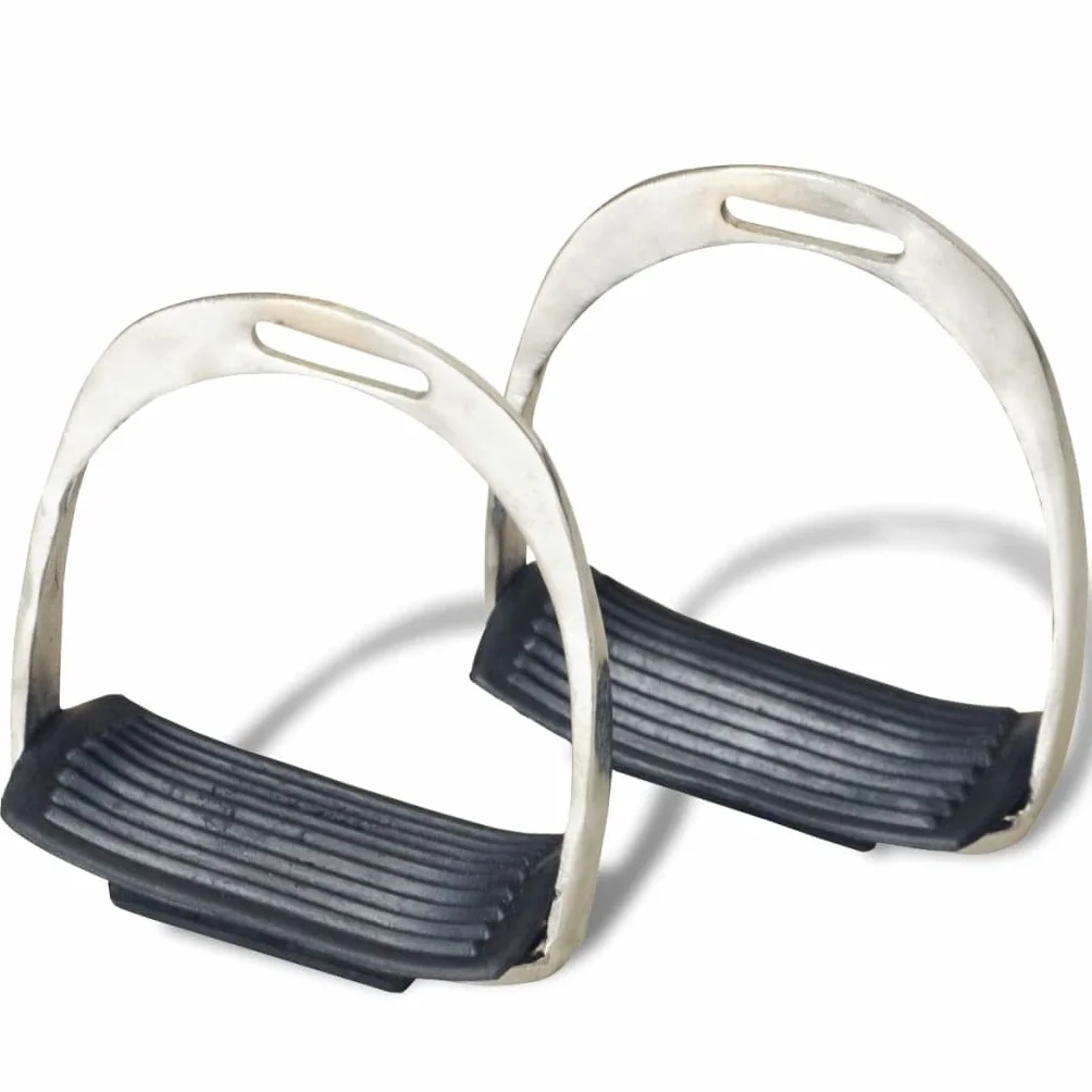 vidaXL Set Silla Montar a Caballo 17,5” 18 cm Marrón Cuero Equitación Hípica