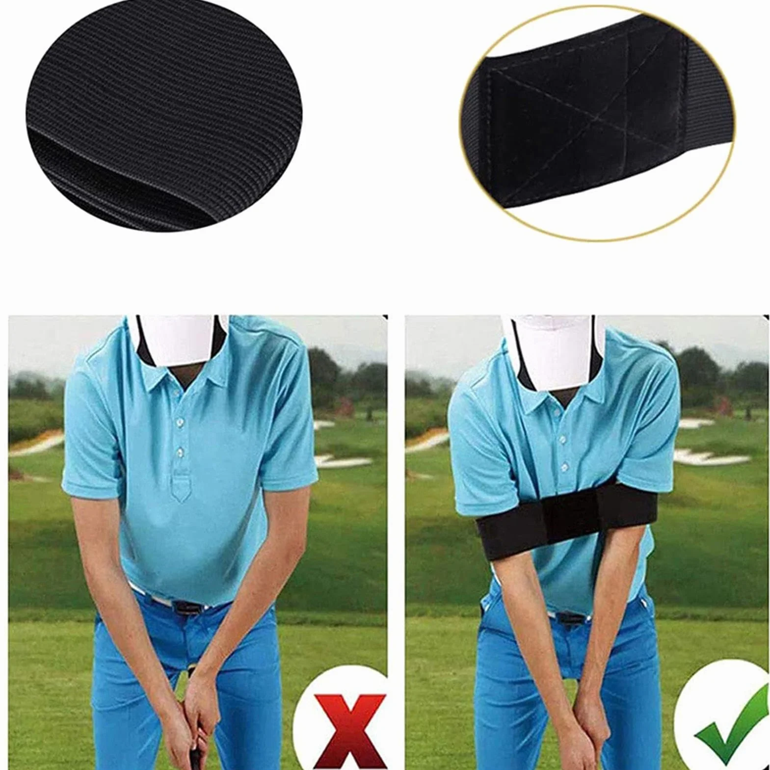Murman 2 Pezzi Golf Swing Trainer Aiuto, Cintura Di Correzione Postura Braccio per Principianti