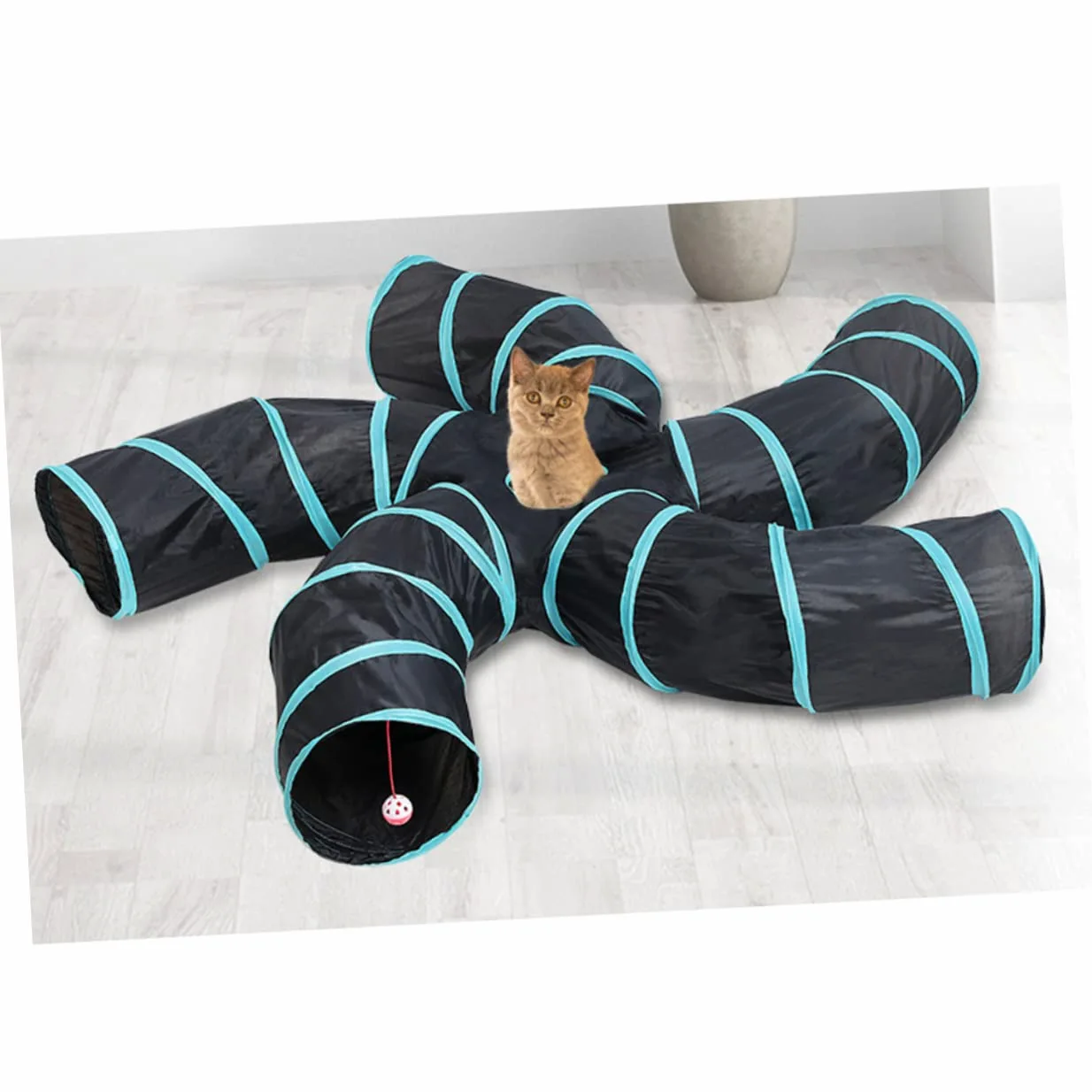FRCOLOR 2 túneles para Cachorros pequeños, Juguetes para Gatos, Tubo de Conejo, Juguete para Jugar a Mascotas, Juguete para Gatos, nácar, túnel para
