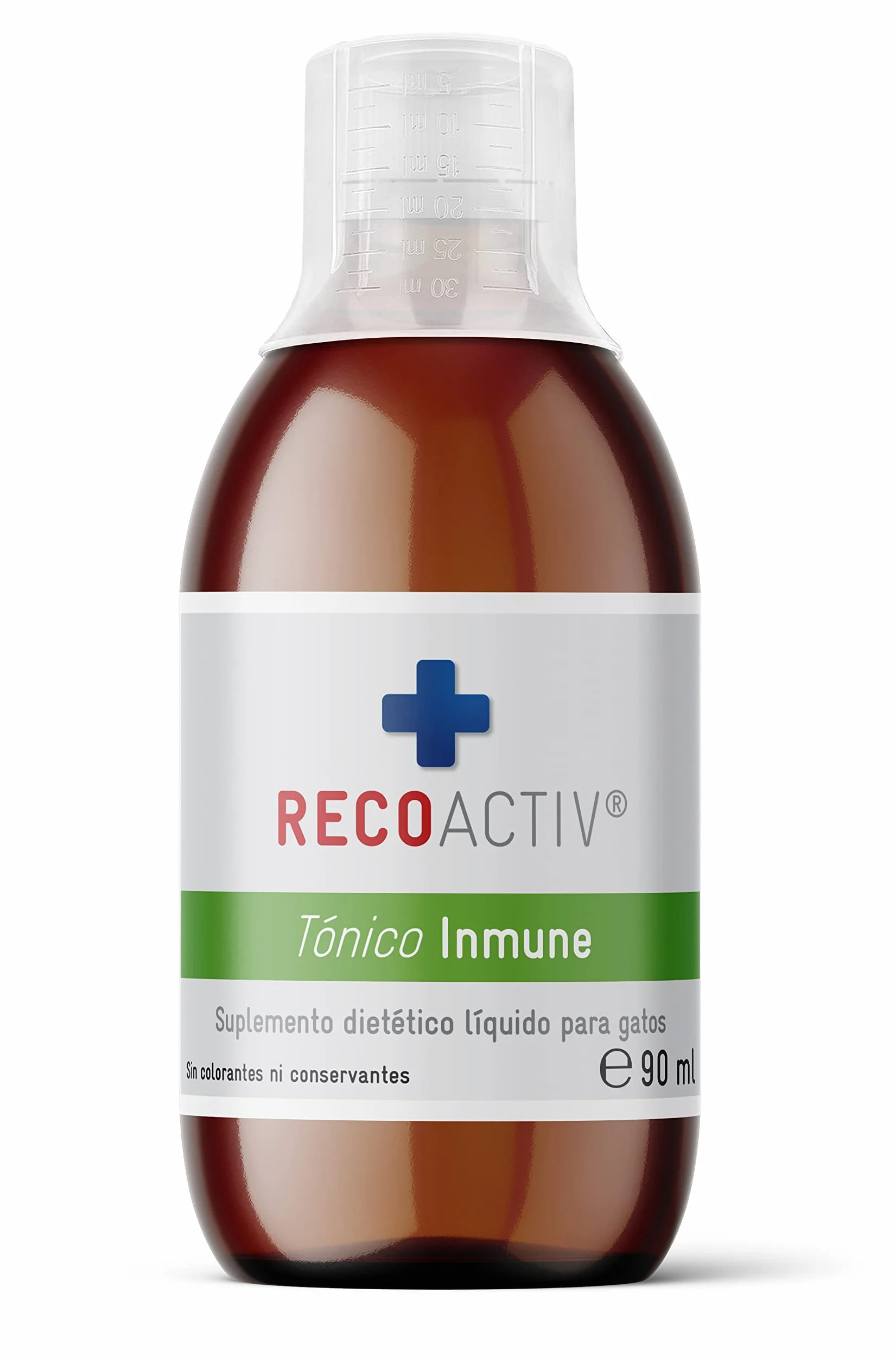 RECOACTIV Tónico Inmune para Gatos, 3 x 90 ml, suplemento dietético para el Refuerzo inmunológico y la prevención de los síntomas de deficiencia, un eficaz Estimulante dietético del apetito