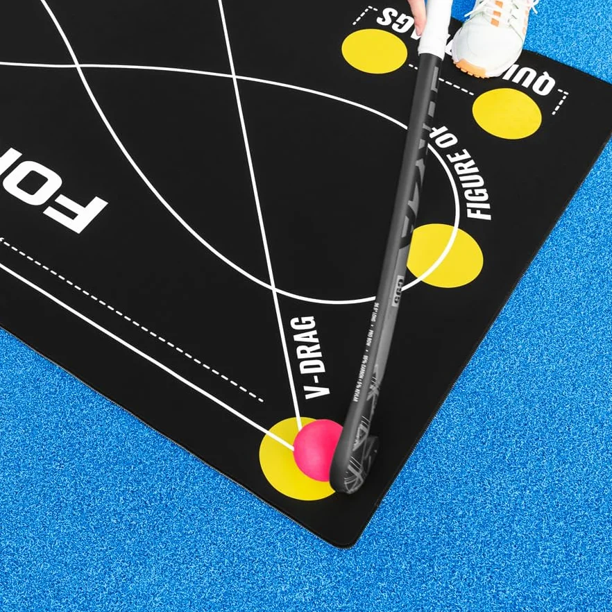 FORZA Alfombrilla de control individual de hockey 150 × 90 cm PVC antideslizante entrenamiento