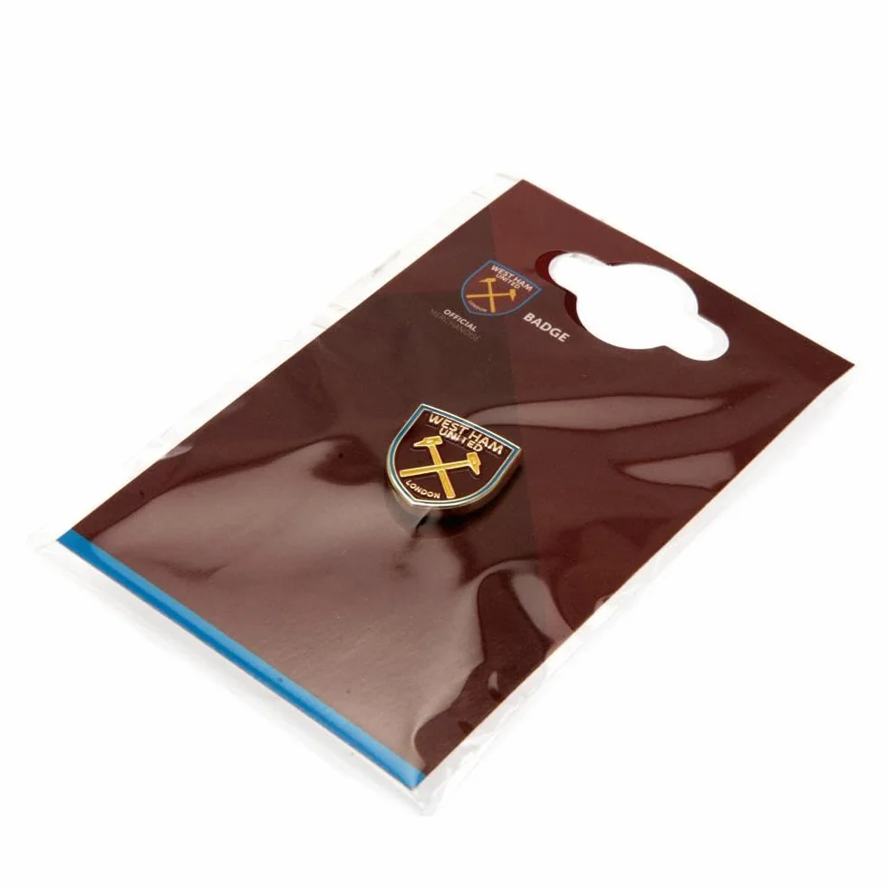 West Ham Utd Official Metal Pin Badge Shield Crest Logo