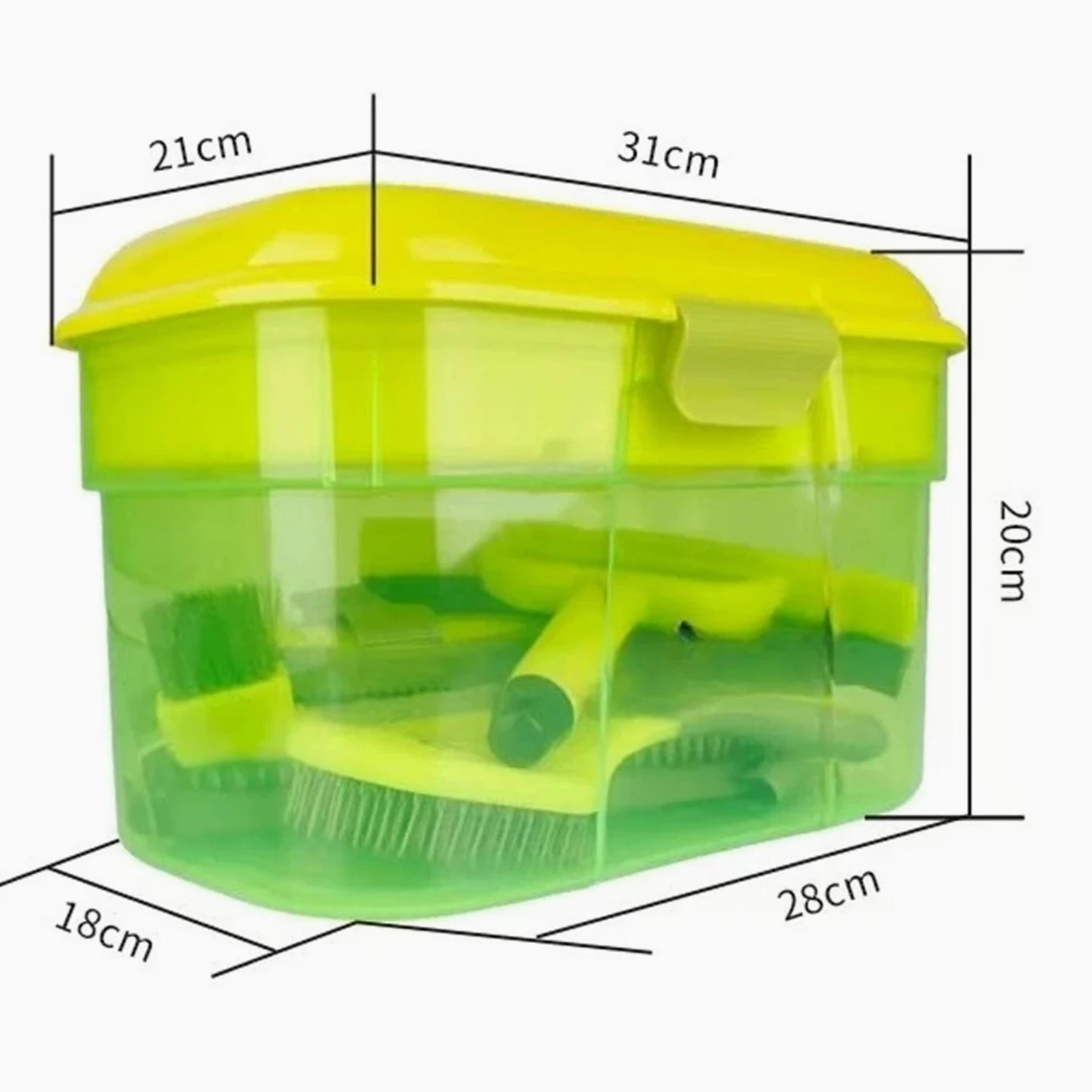 Kit de Aseo para Caballos de 8 Piezas con Organizador, fácil de Usar, raspadores, eficaz, práctico, cepillos para Caballos de Calidad.