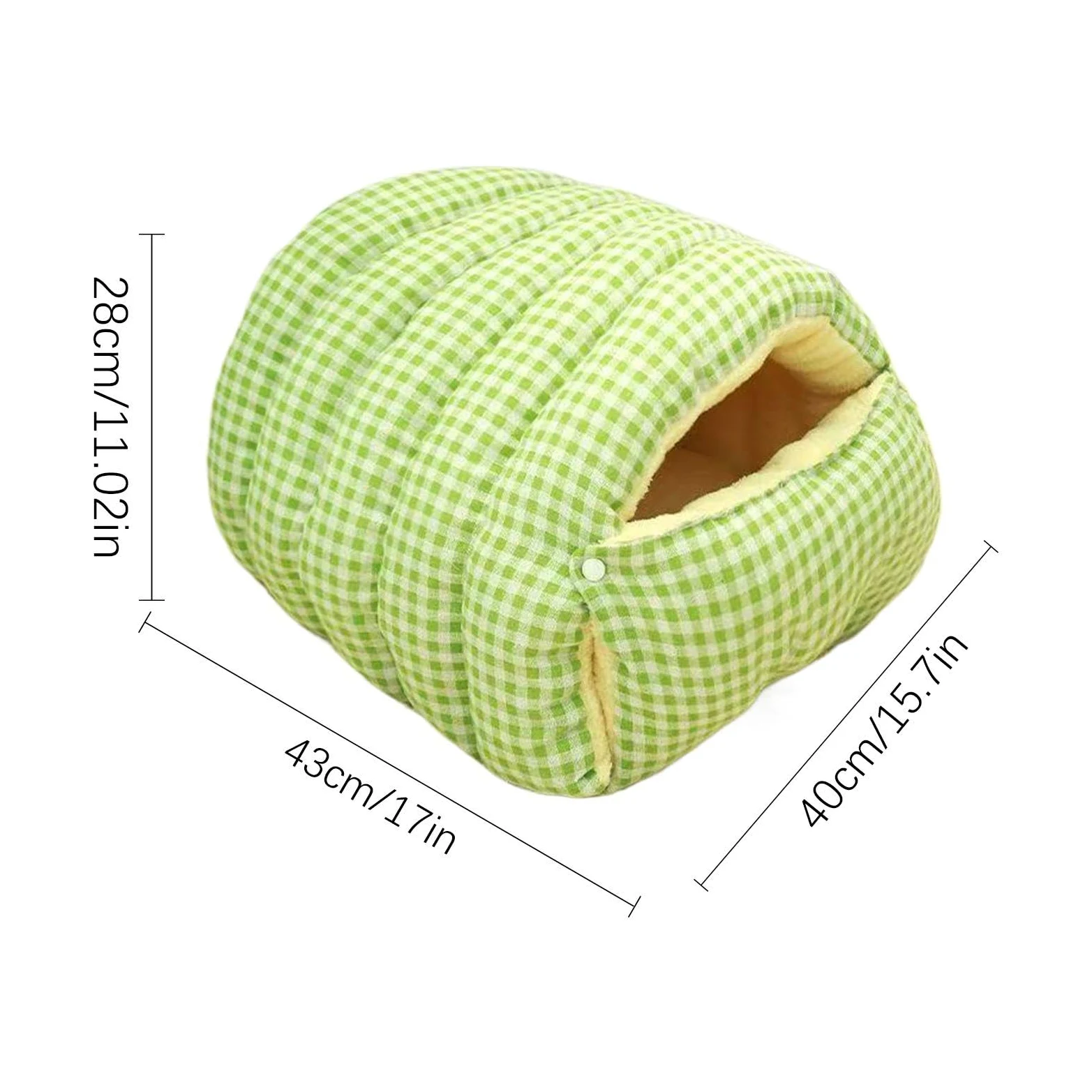 Cama de cueva para gatos, cama cubierta para gatos, linda cama extraíble y | cerrada para cachorros, bolsa de calor portátil para mascotas, accesorio de sueño lavable para sofá, cama, silla y suelo