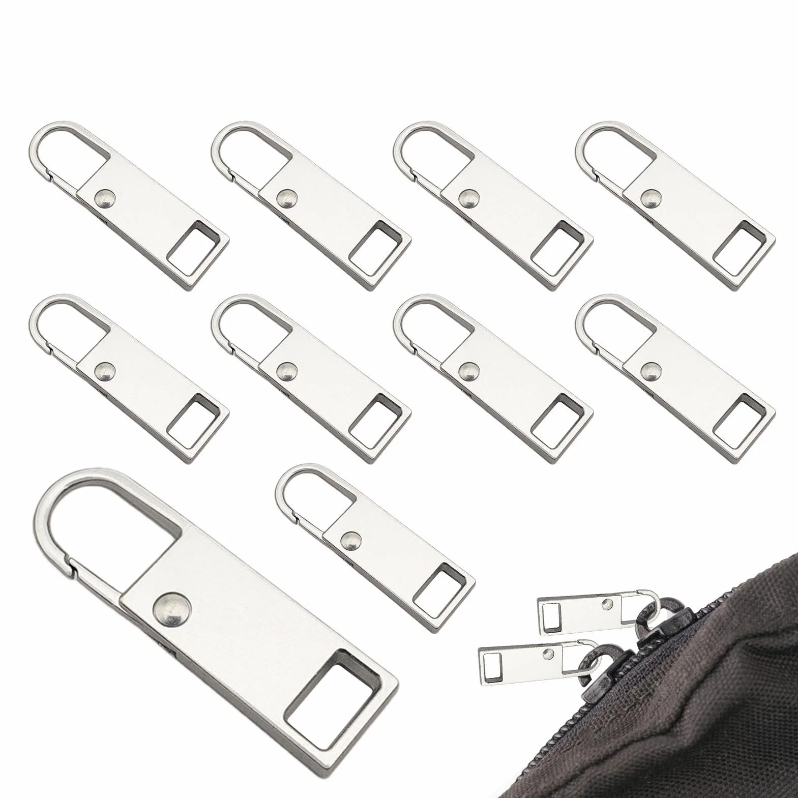 Tirador De Cremallera De Ropa Desmontable, Reemplazo Para Chaqueta, 10 Uds. Accesorios con Hebilla Desmontable