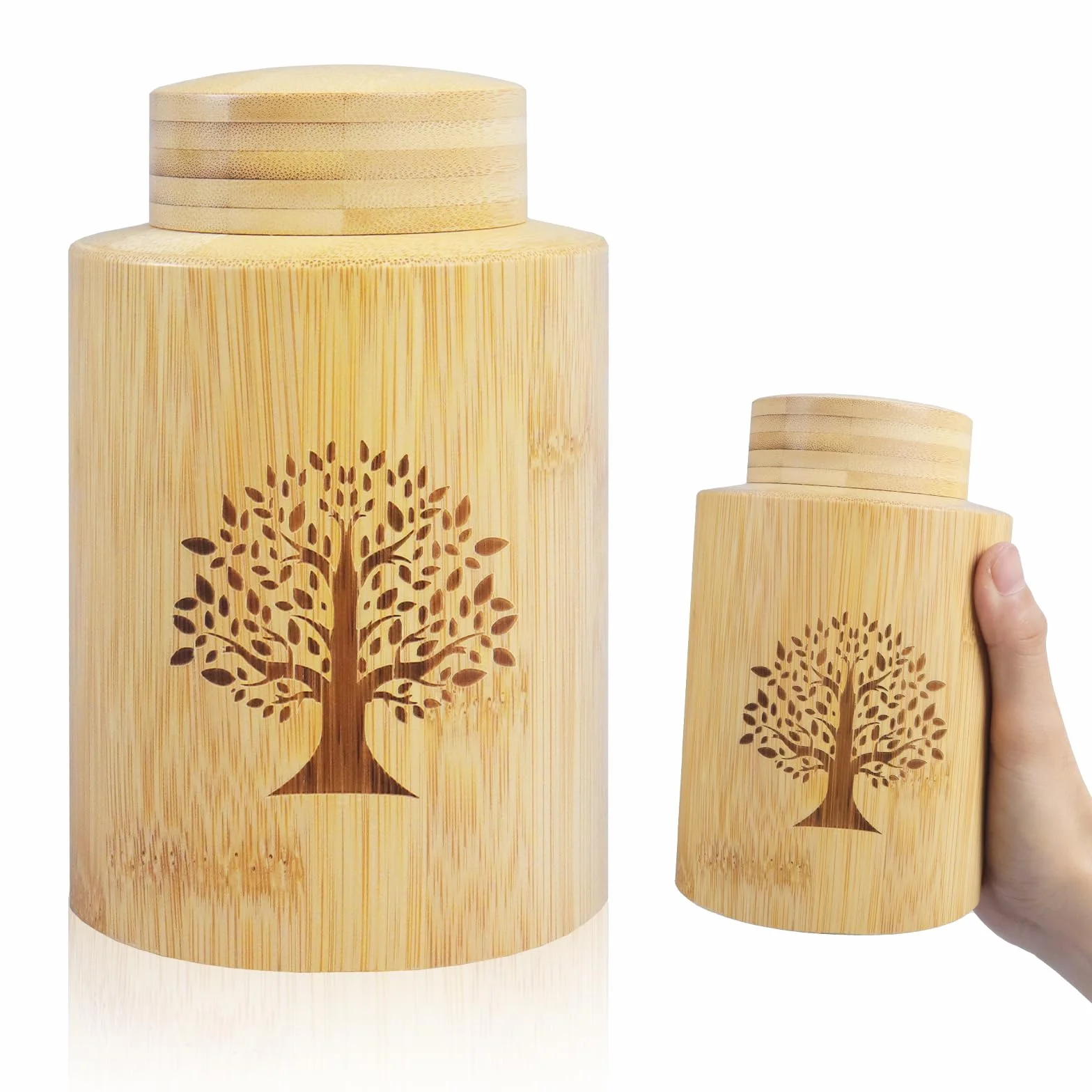 Urna para cenizas, recuerdo de cenizas, urna de madera, recuerdo de tubo de urna pequeña para adultos, humanos, machos, hembras, mascotas, perros, gatos