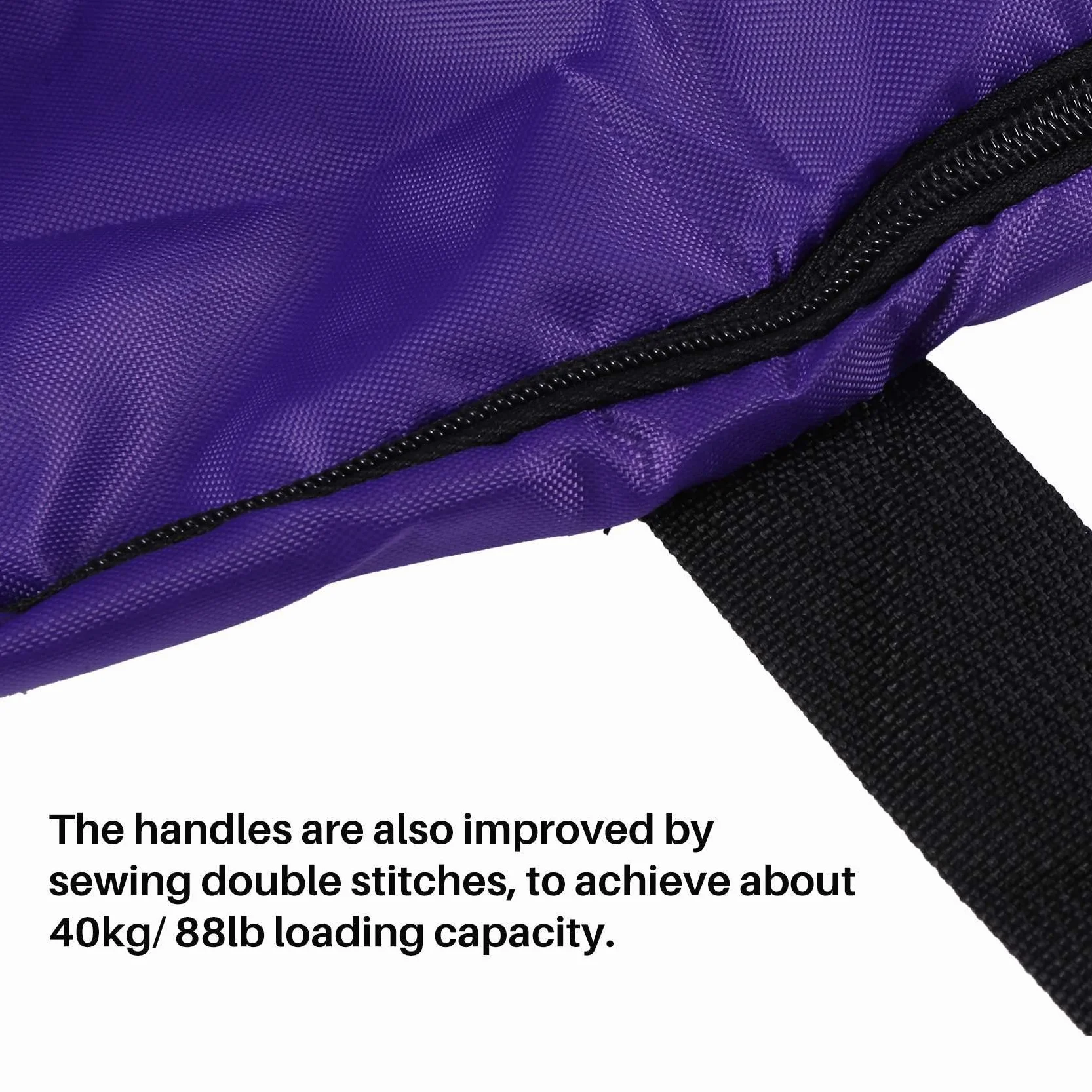 Bolsa de almacenamiento de pacas de heno, bolsa de transporte extra grande, plegable, portátil, para caballos y ganado, bolsas de heno con cremallera impermeable