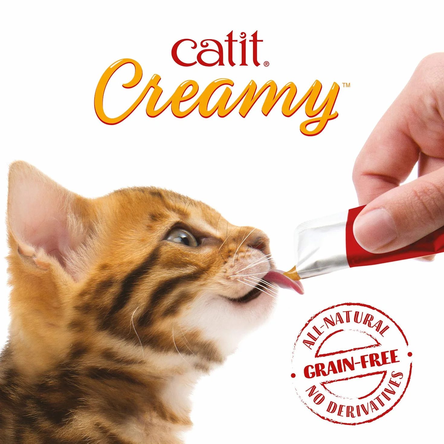 Snack liquido para gatos Catit Creamy Bote Surtido, 80 x 10 g
