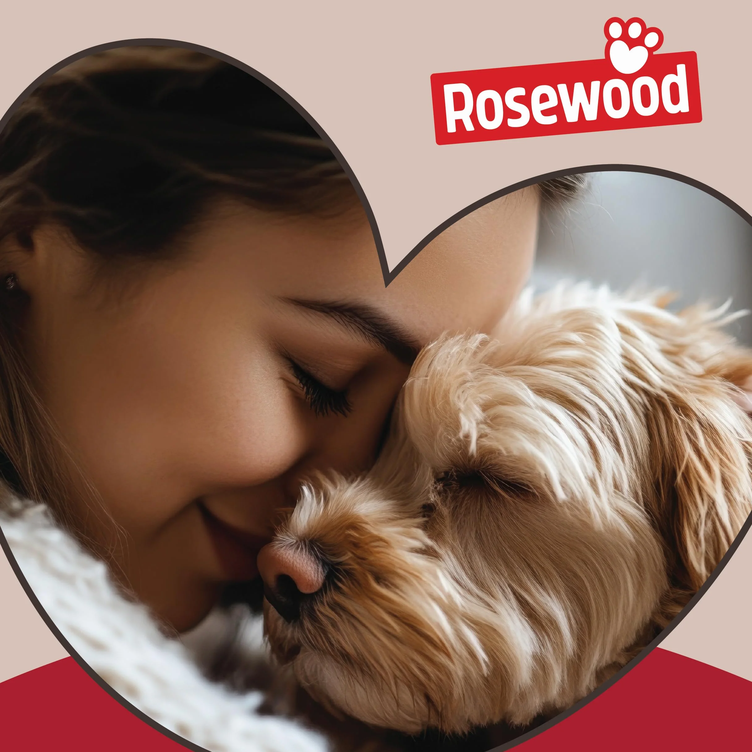 ROSEWOOD Cama Redonda y Profunda 40, de Peluche, 50,8 cm