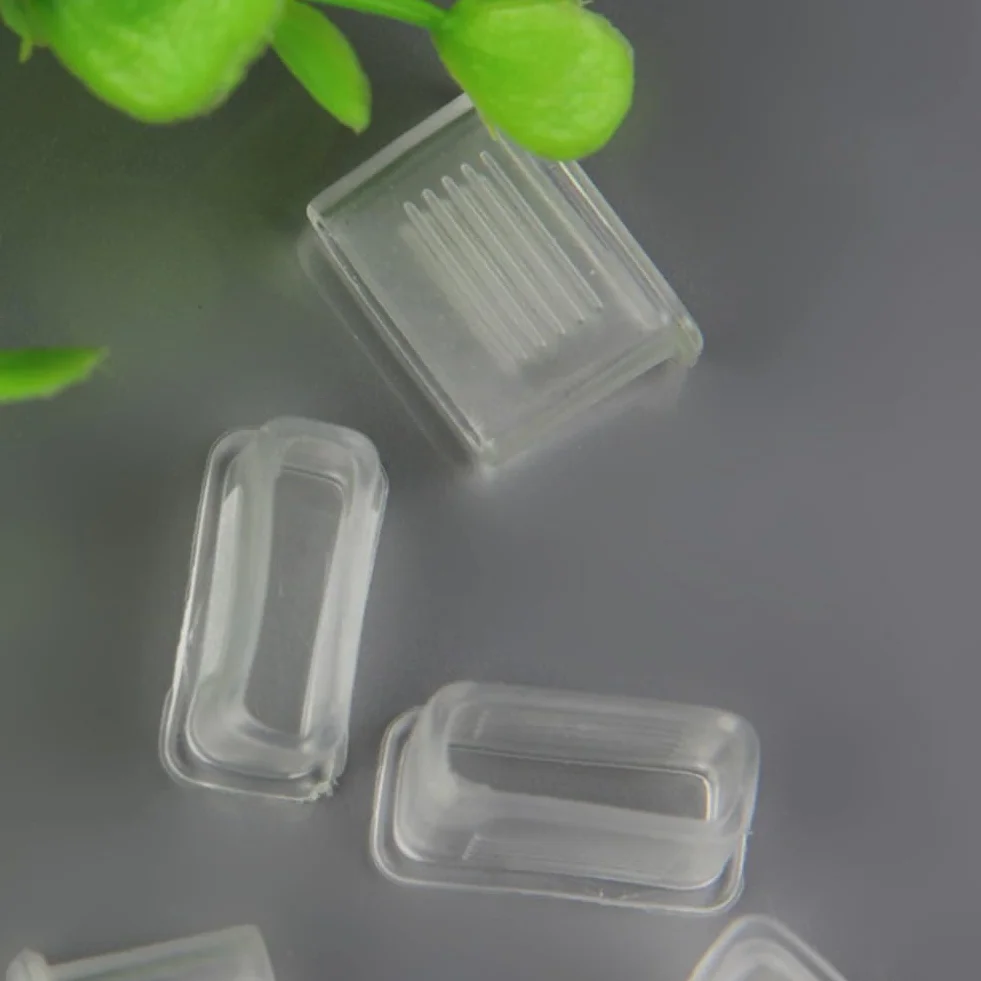 Paquete de 10 fundas de agarre de PVC transparente para silbato de árbitro, protector suave para dientes