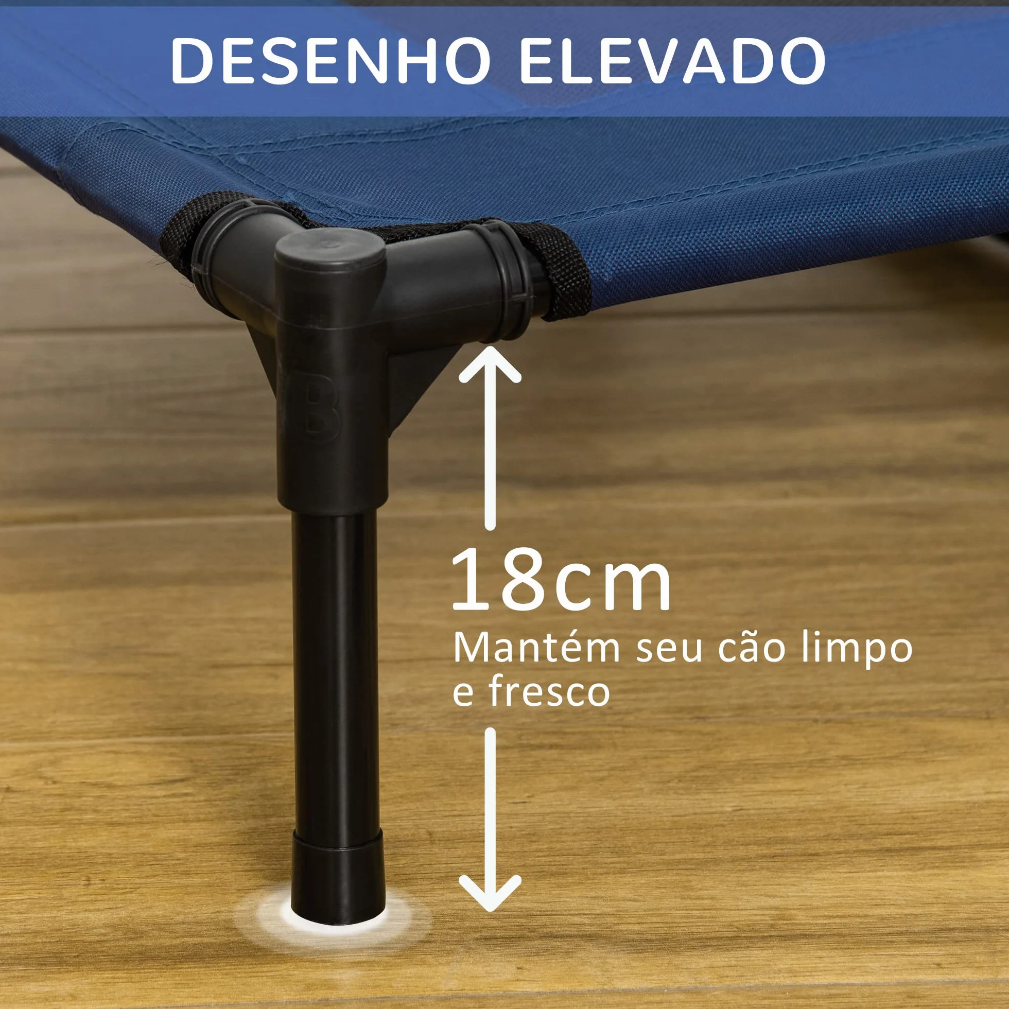 PawHut Cama para Mascotas Perros Gatos Desmontable Portatil Camping al Aire Libre Resistente al Agua