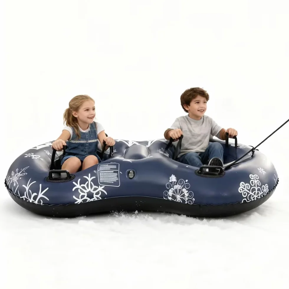 Trineos Inflables JanTeelGO 167cm Doble Jinete para Adultos Pesados con Línea de Remolque