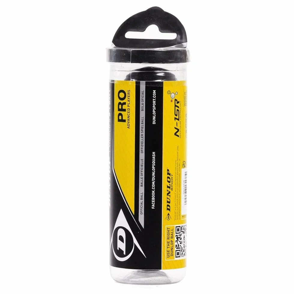 Dunlop Sports Pro XX Squash 3 Ball Tube