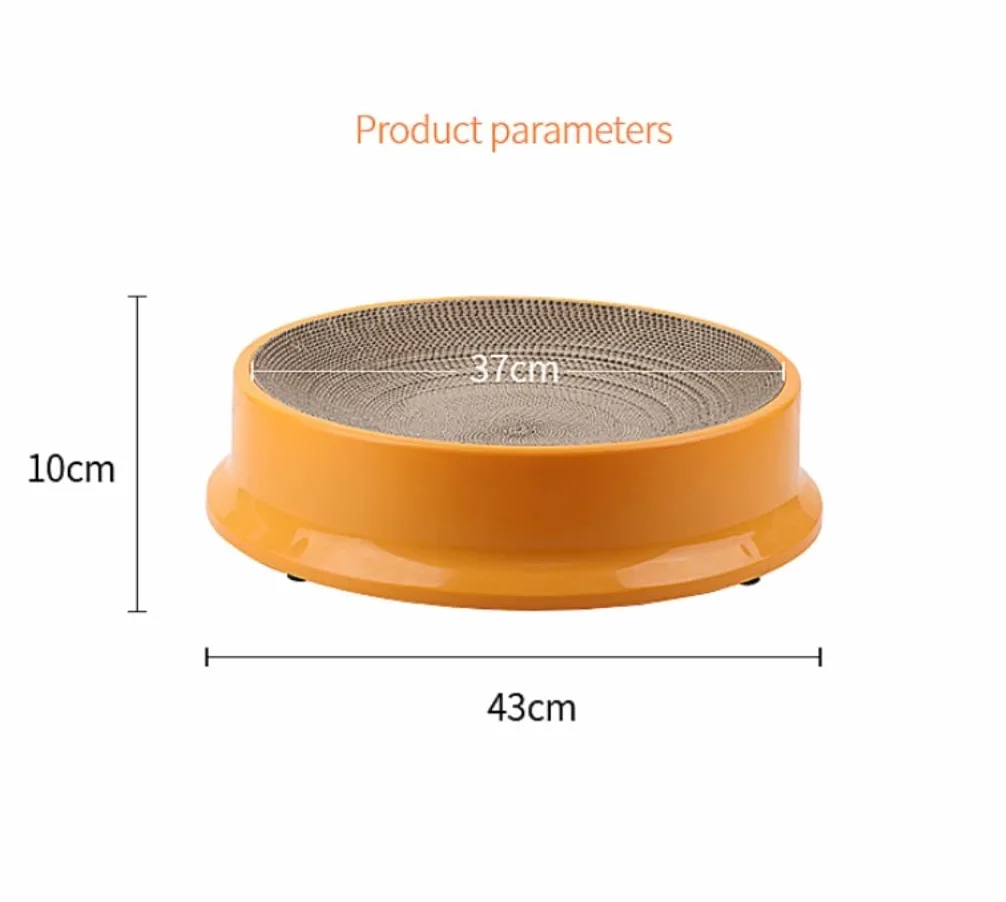 Juguete de Agarre de Gato Rascador Para Gatos, Almohadilla Para Rascar Corrugado Ovalado De Cartón, Rascador Para Gatos, Cama De Salón, Tablero Duradero, Cuenco Para Rascador De Gatos Tableros Afilado
