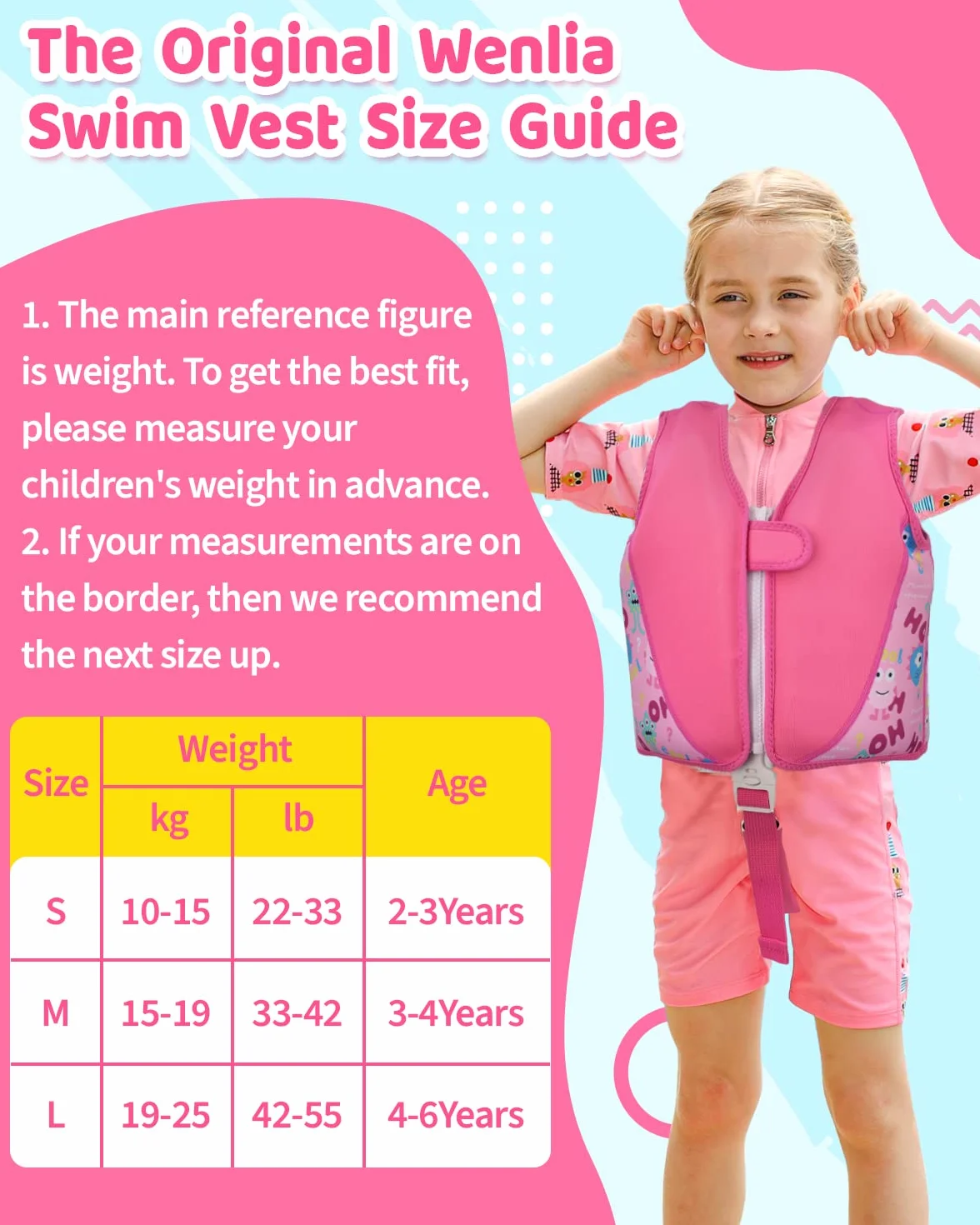 Chaleco de Natación para Niños Flotador Piscina con Correa de Seguridad Ajustable 10-25kg