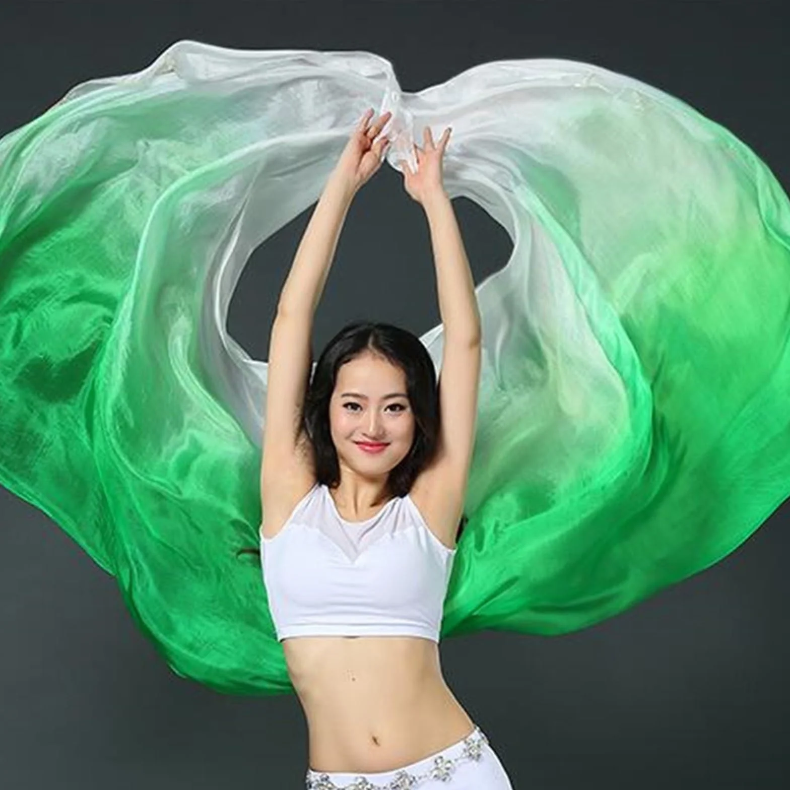 Seda Velo Danza del Vientre 2,5m x 1,14m Actuación Escenario Bailarina