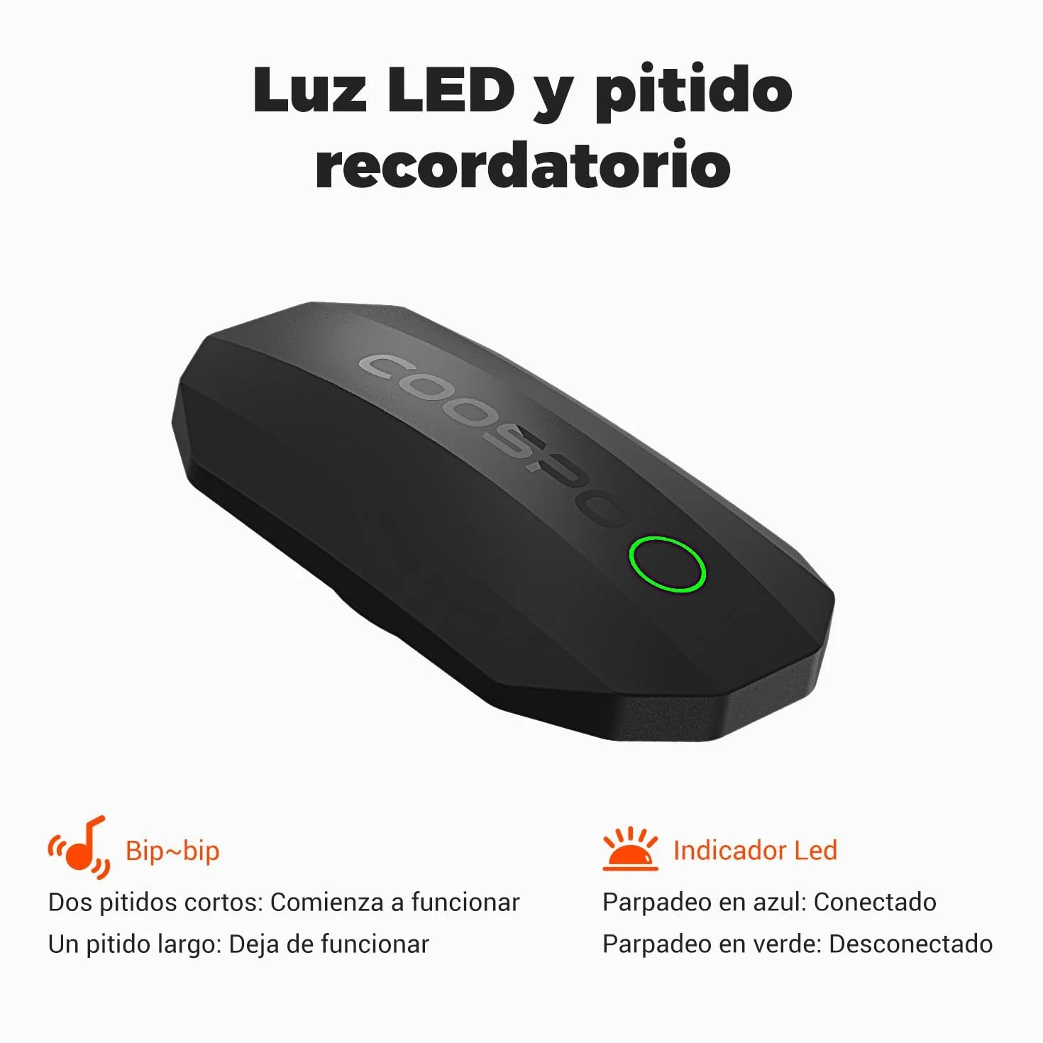 COOSPO H808S Monitor de Frecuencia Cardíaca Bluetooth Ant+ para Deportes
