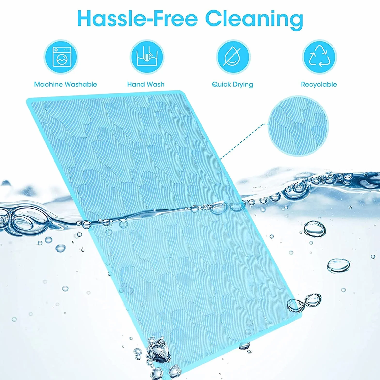 Alfombra Refrescante para Perro,100*70cm Colchon Mascotas para Verano,Enfriamiento para Camas de Mascotas,Plegable,Impermeable y Resistente a la Rotura,Mantener a Las Mascotas Frescas en Verano(XL)