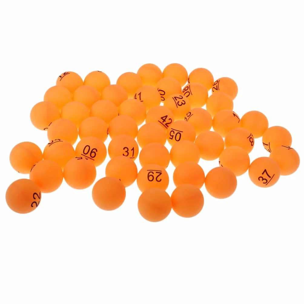 Ping Pong Balls 50 Unidades Lotería Bingo Juego