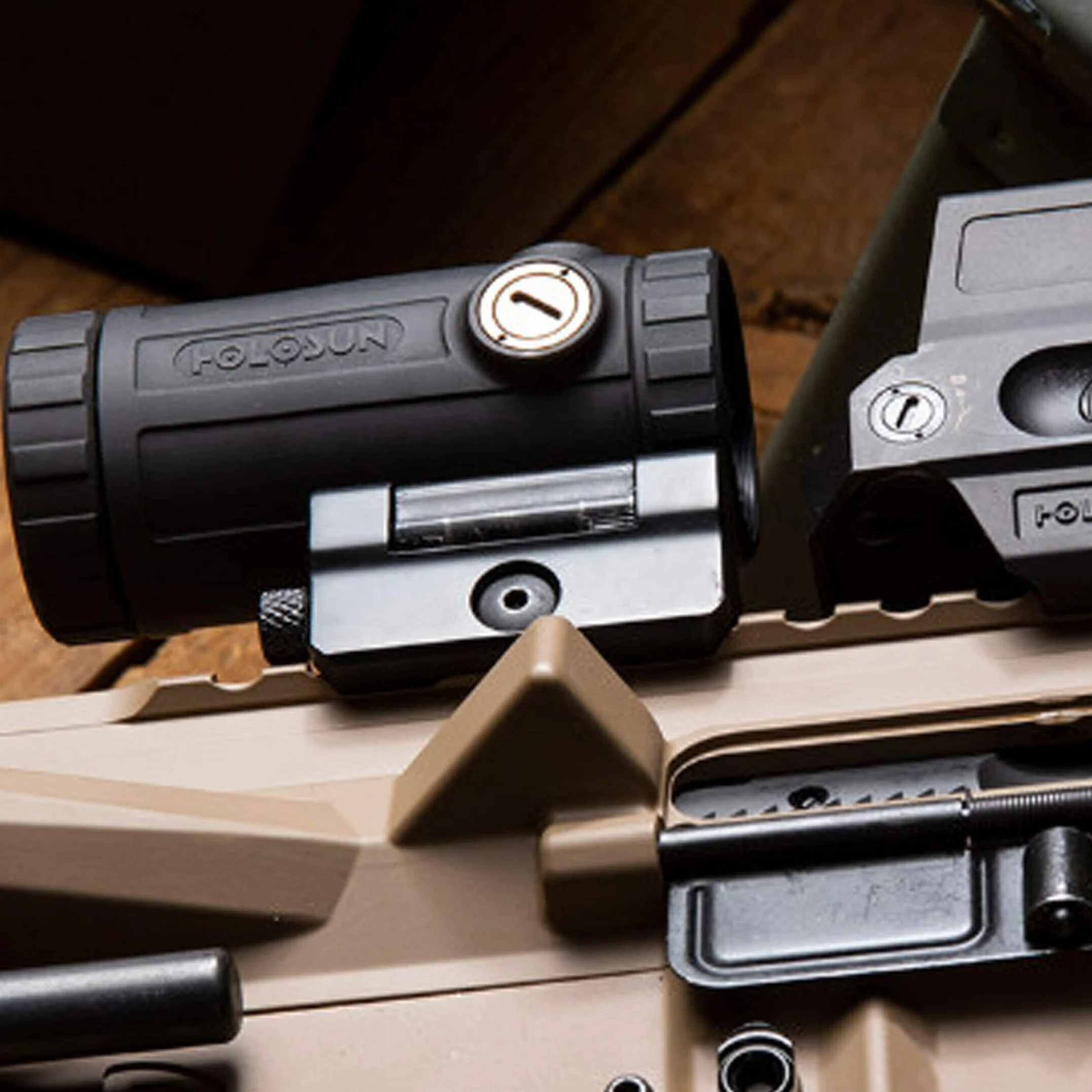 Holosun HM3X-TITAN Magnifier 3x Negro Picatinny