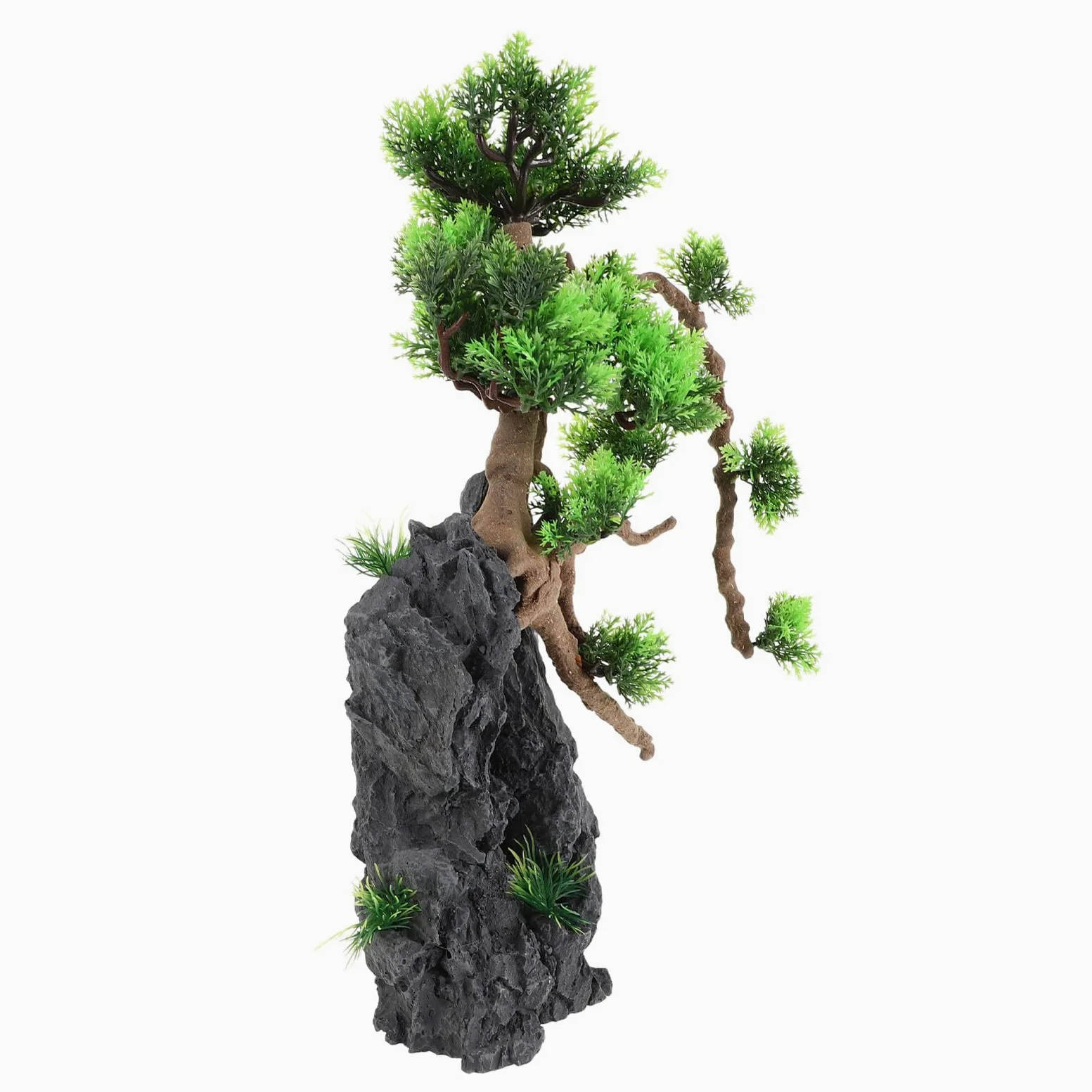Modelos Realistas de Árboles Bonsái para Acuarios Plantas Artificiales Mantenimiento para Decoración Natural de Peceras Vegetación Alta y Resistente para Hábitat de Peces y