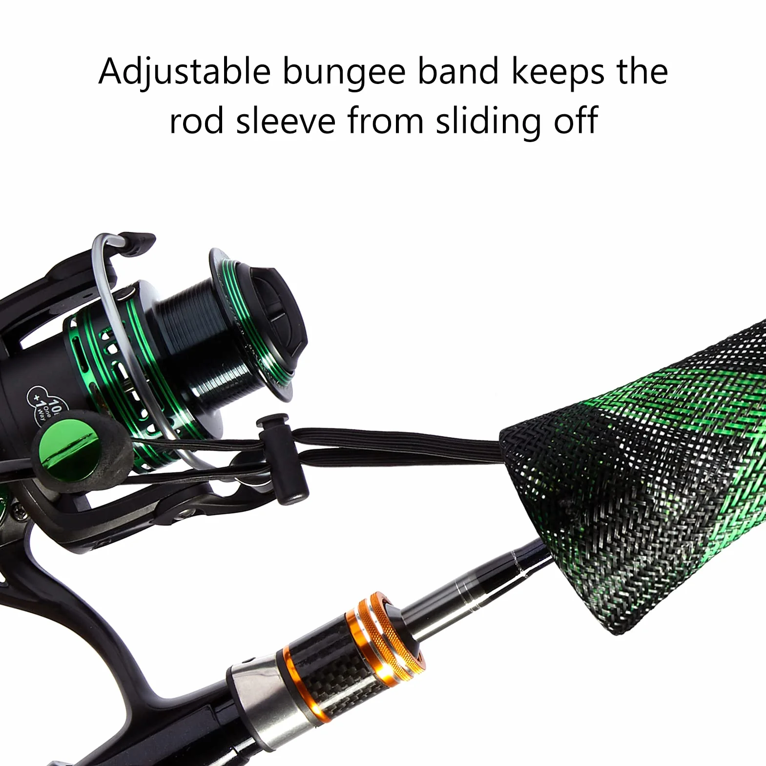 Bassdash Casting Spinning Fishing Rod Sleeves Protectores para Cañas de Pescar 7-1/2ft