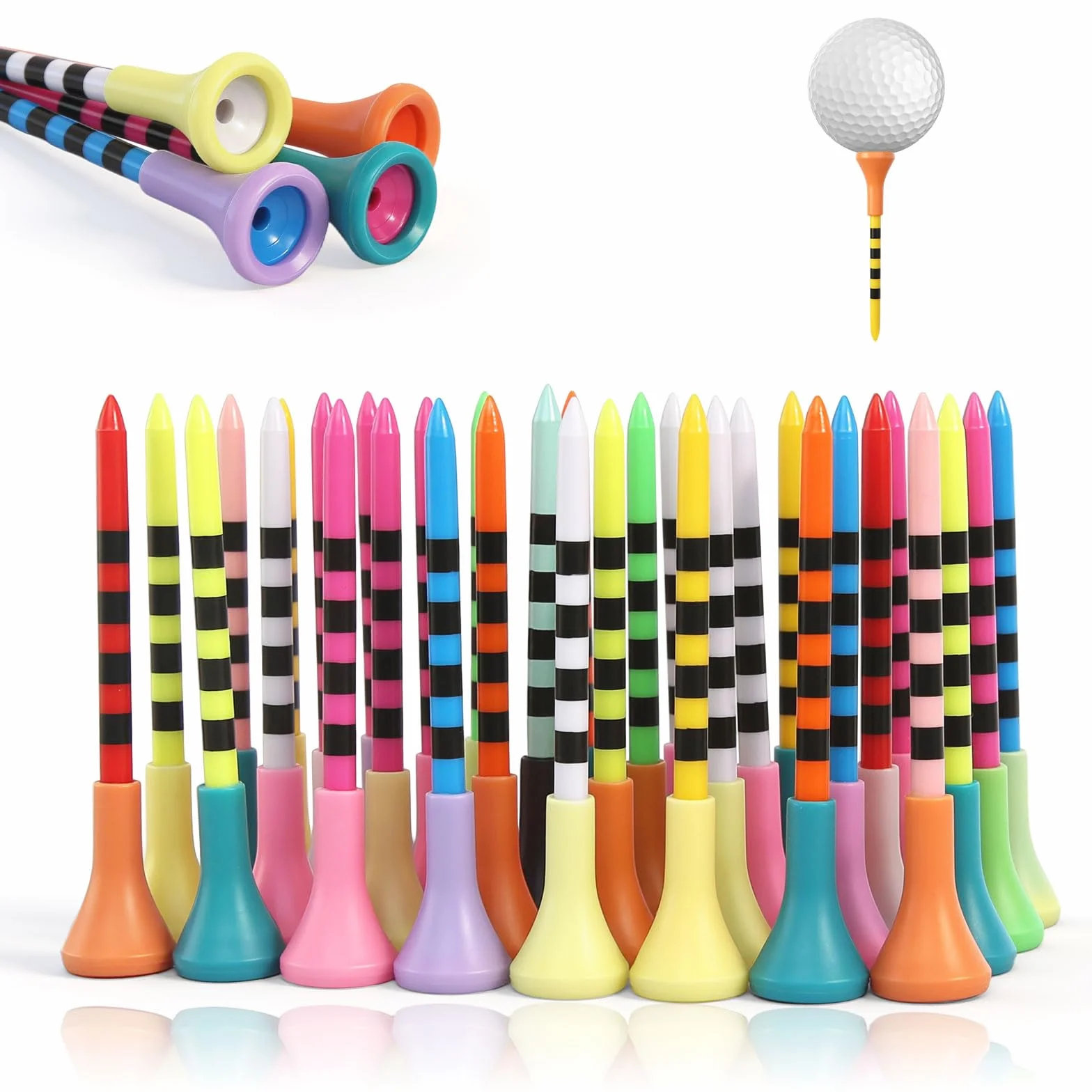 DELAESI Tees de golf multicolor