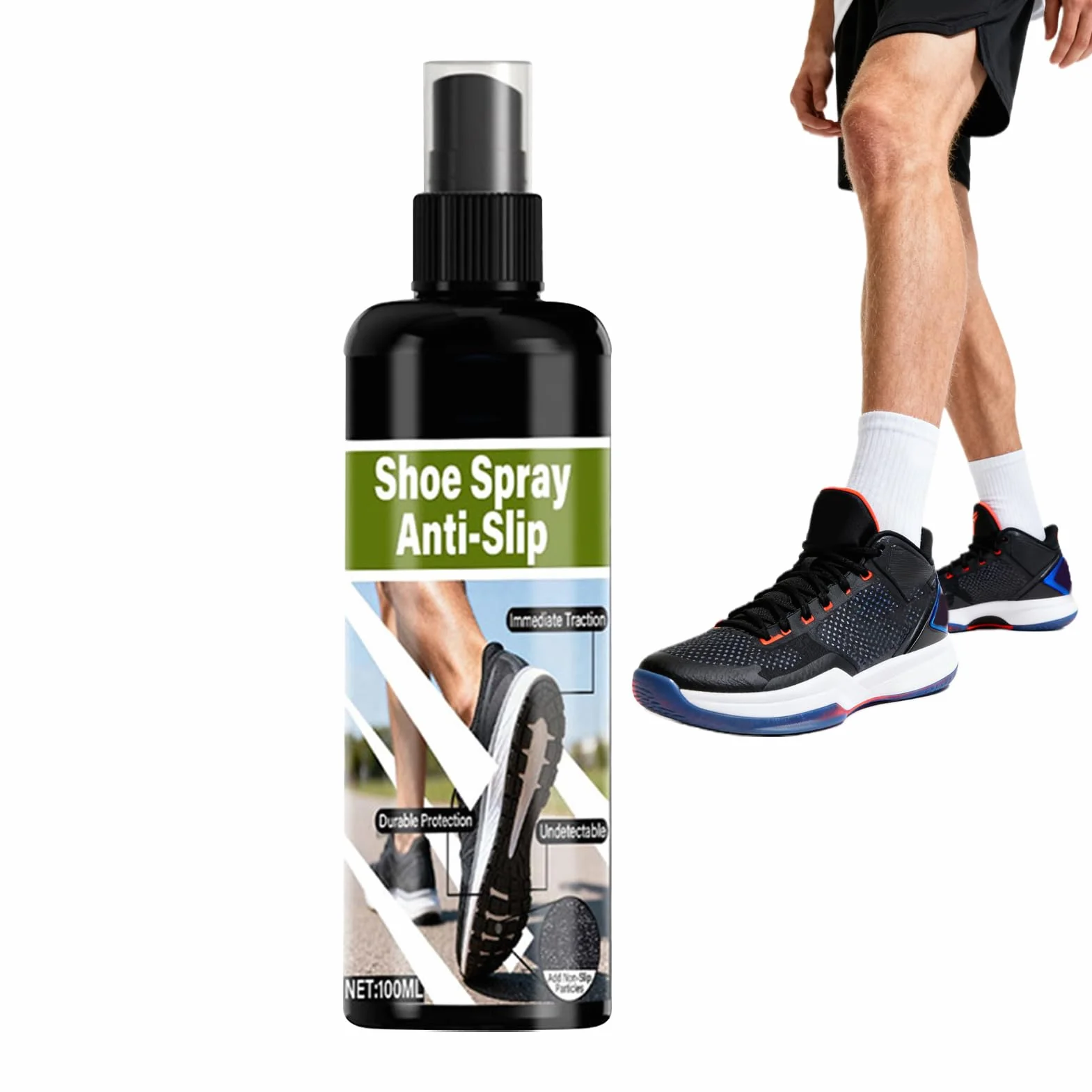 Grip Spray do Butów Koszykarskich 100ml - Szybkoschnący, Bez Klejenia, Sprzęt Treningowy