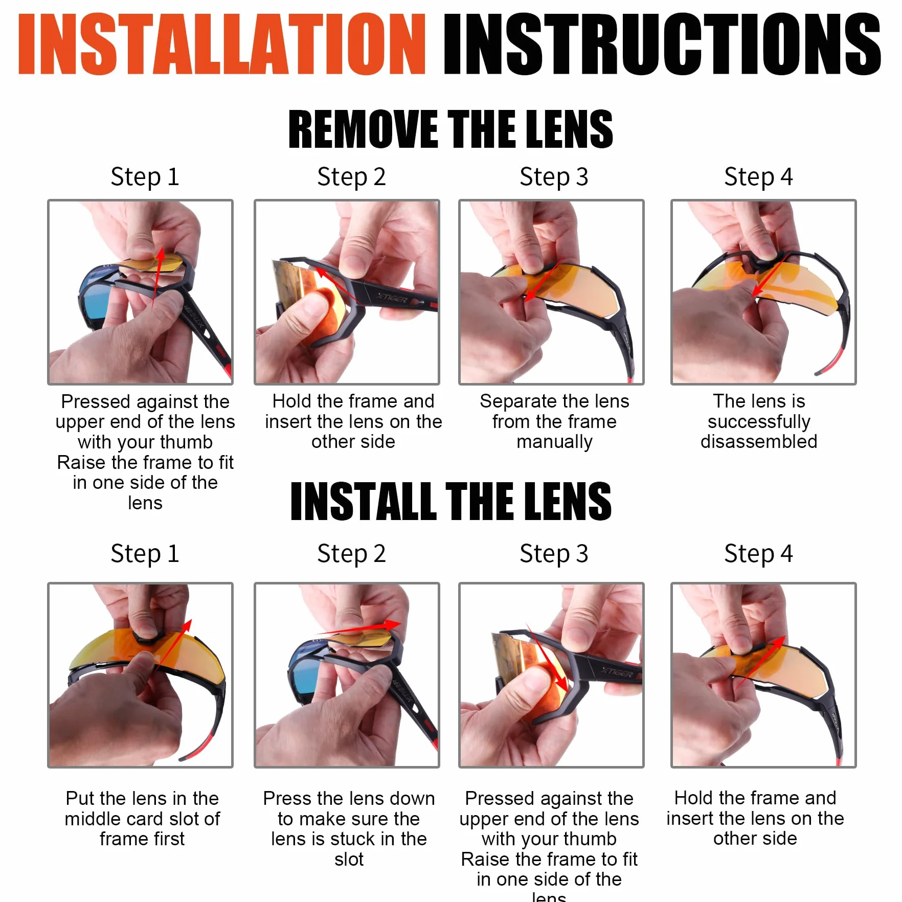 X-TIGER Gafas de Ciclismo con 5 Lentes Intercambiables UV400