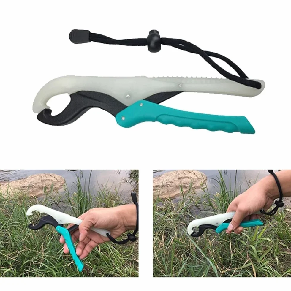 MiOYOOW Pinza de pesca flotante luminosa para labio, fuerte pinza de pesca