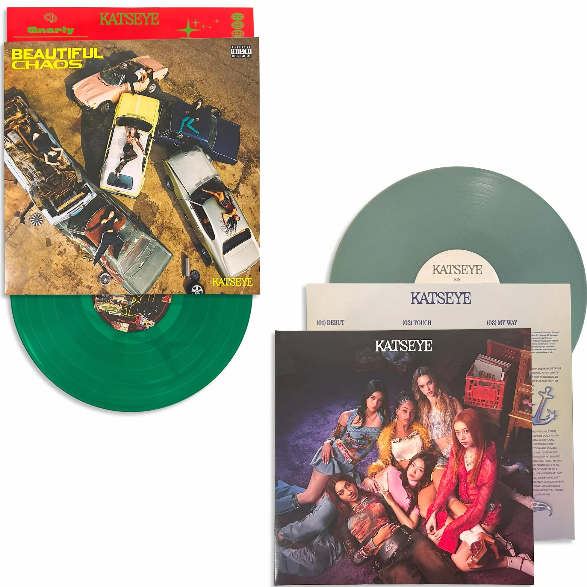 KATSEYE SIS Soft Is Strong Beautiful Chaos Colección completa discografía