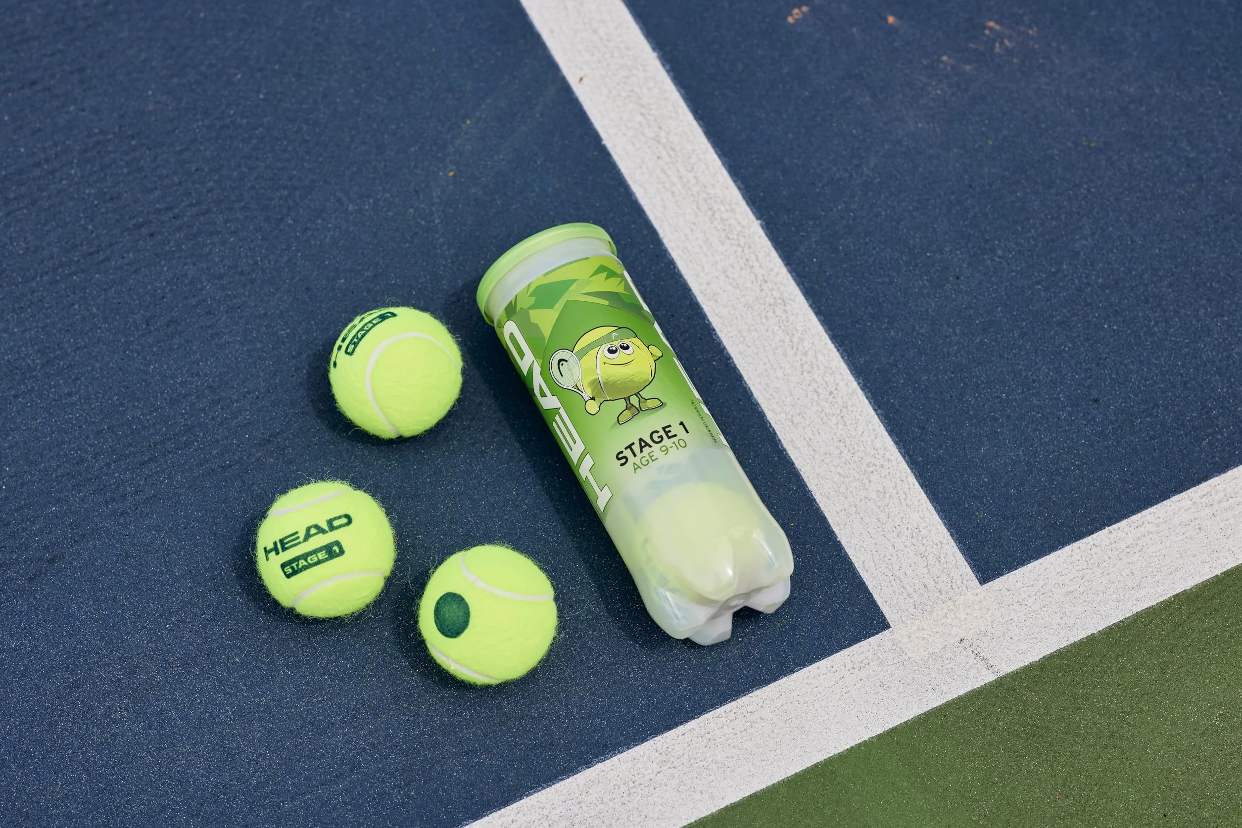 Head Pelotas de Tenis Verdes Etapa 1