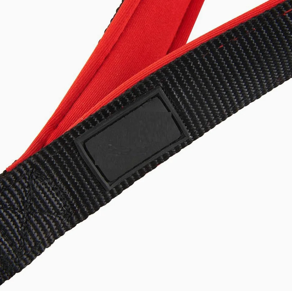 Correa Corta para Perros, Resistente, roja, con asa Acolchada y cómoda, para Perros medianos y Grandes, Reflectante, Talla M, Correa de tracción para Perros (M)