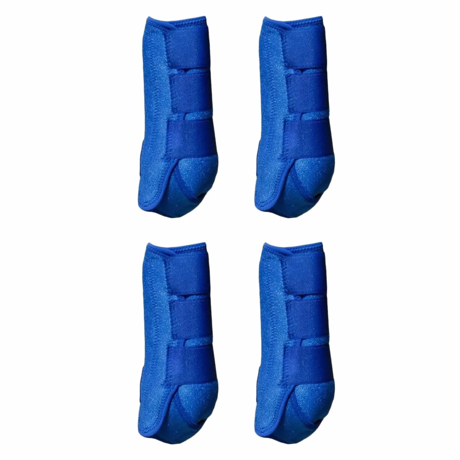 4 Uds Botas de Caballo Protectores de Piernas Ajustables Cómodos Neopreno Reutilizables Transpirables Protectores de Caballos Conjunto de Equipo de Pi