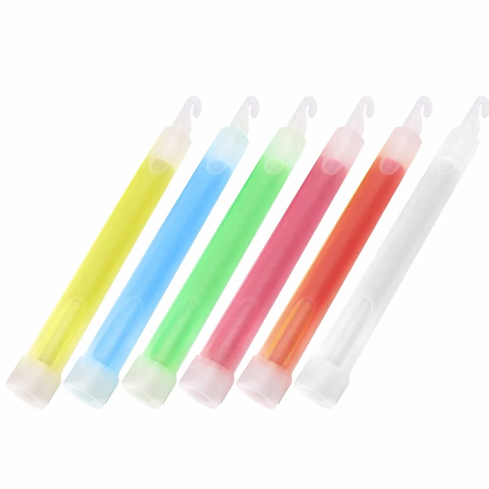 Luz de varilla luminosa de 6 pulgadas, barra de luz química, brillo 12 horas